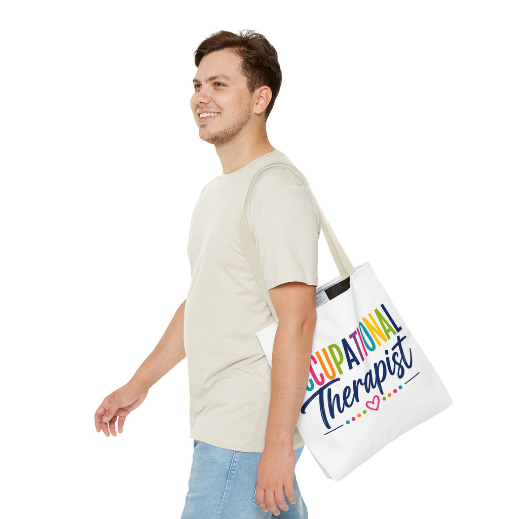 Occupational Therapist Tote Bag | Rainbow Script Healthcare Professional
