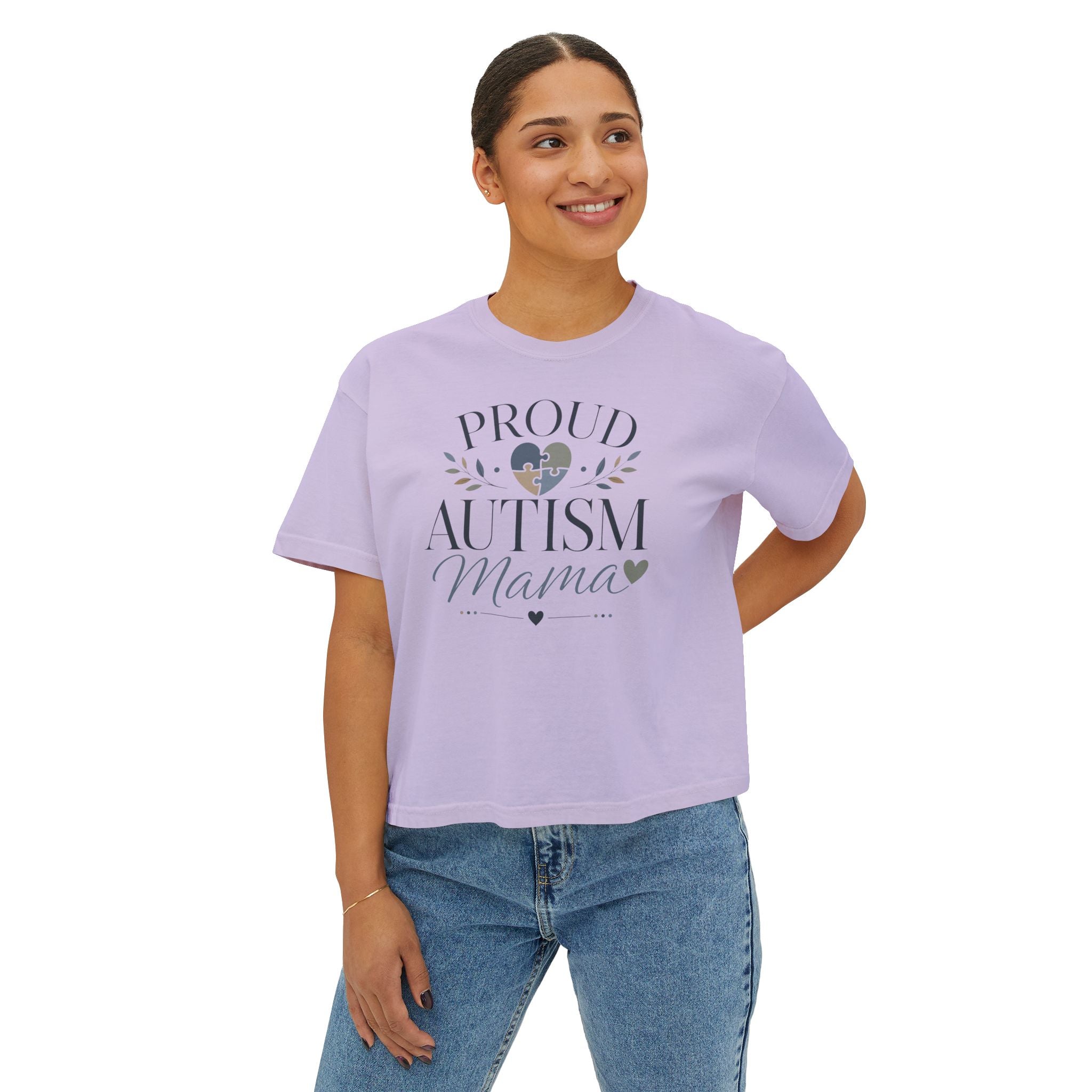 Proud Autism Mama Boxy Tee
