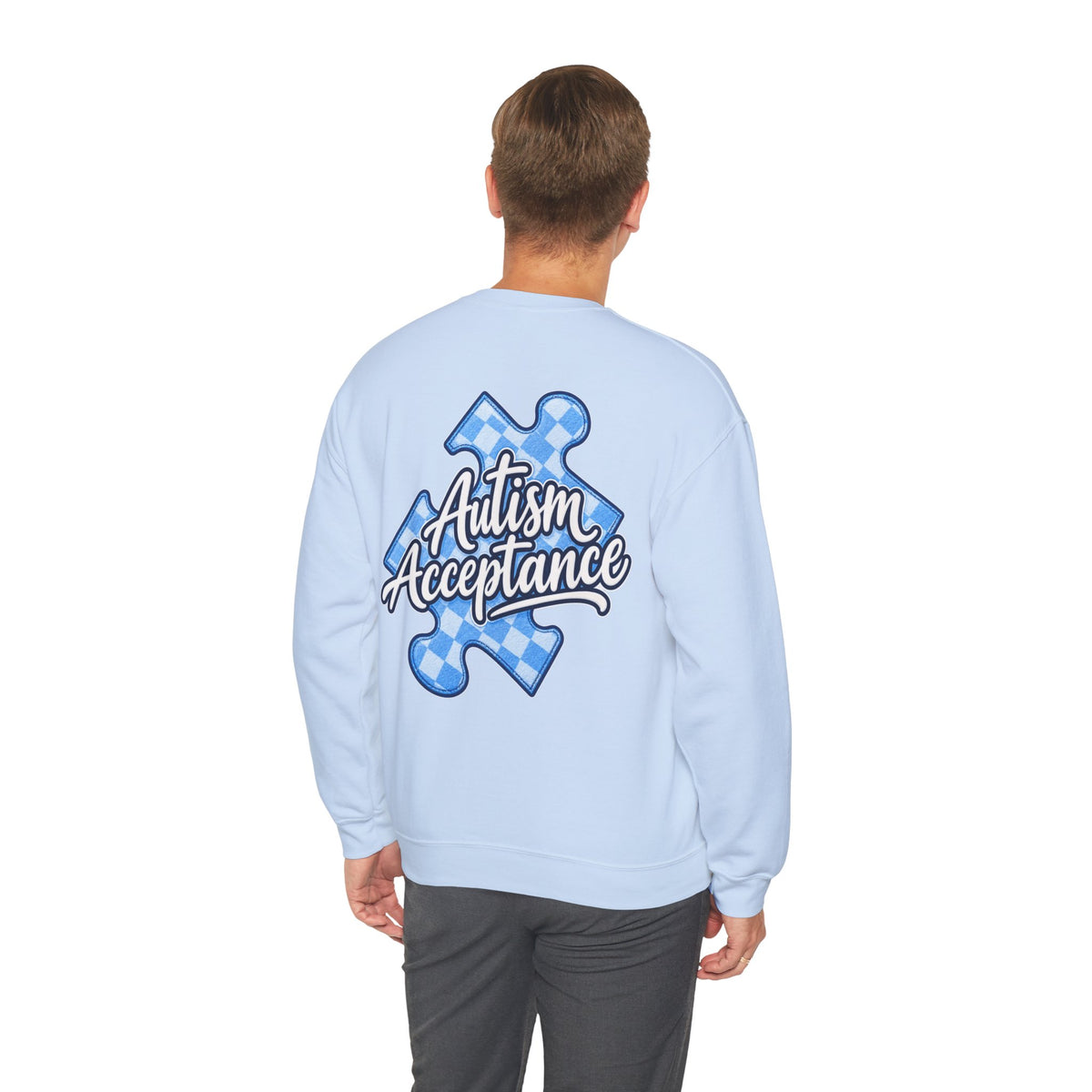Autism Acceptance Sweatshirt, Puzzle Piece Awareness Crewneck, Autism Advocate Hoodie, Neurodiversity Gift, Autism Family Apparel