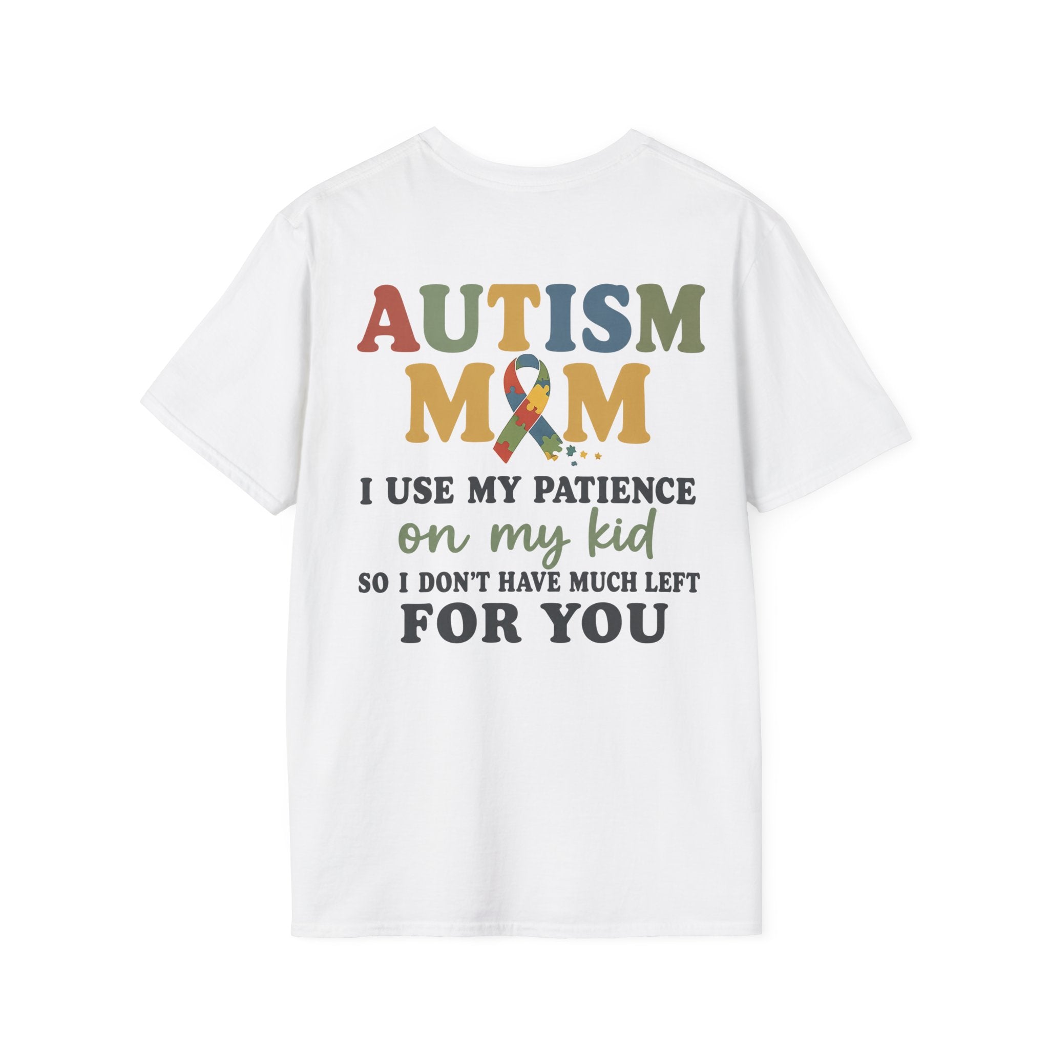 Autism Mom T-Shirt | Autism Awareness Ribbon, Supportive Mom Tee