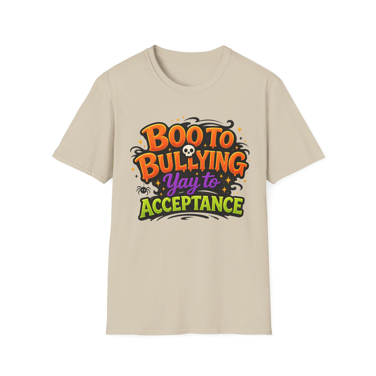 Boo to Bullying Halloween anti-bullying T-Shirt | Acceptance message