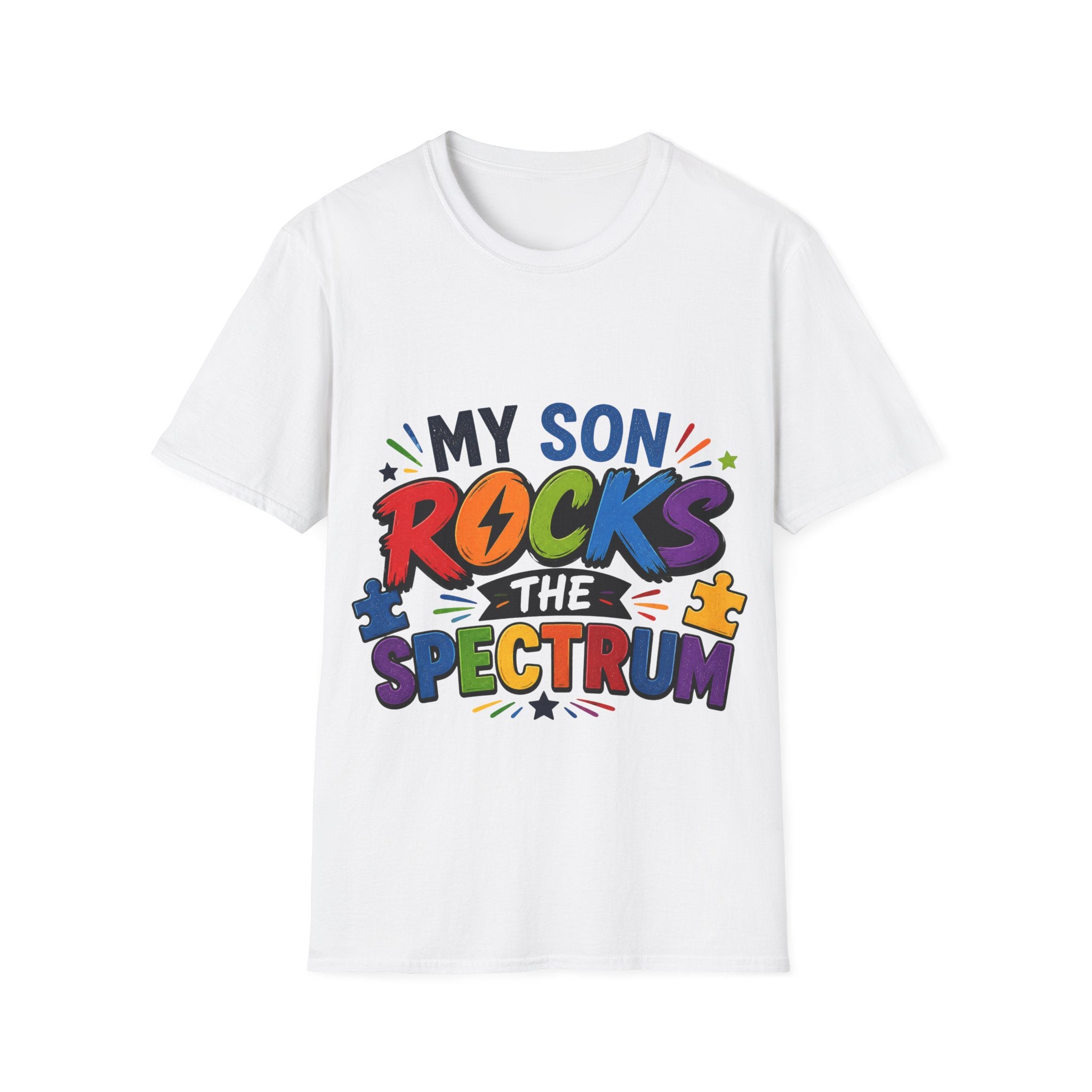 My Son Rocks the Spectrum Shirt, Autism Mom Shirt, Proud Autism Parent Tee, Autism Acceptance T-Shirt, Special Needs Mom Apparel