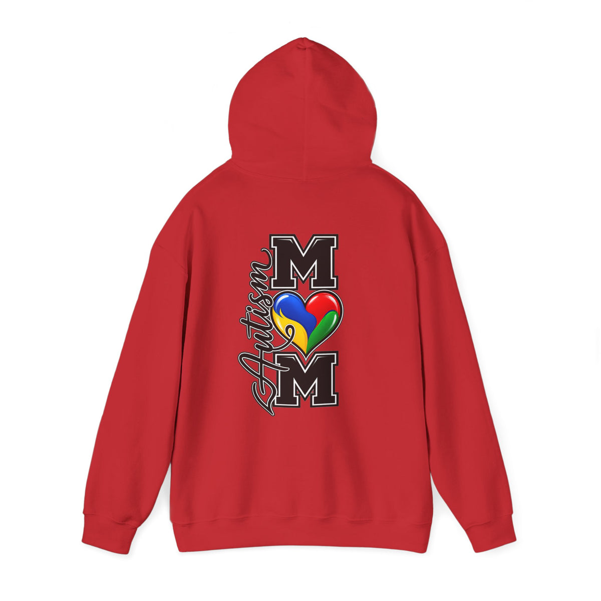 Autism Heart M Varsity Hoodie, Autism Awareness Sweatshirt, Autism Mom Gift Crewneck, Autism Acceptance Family Apparel
