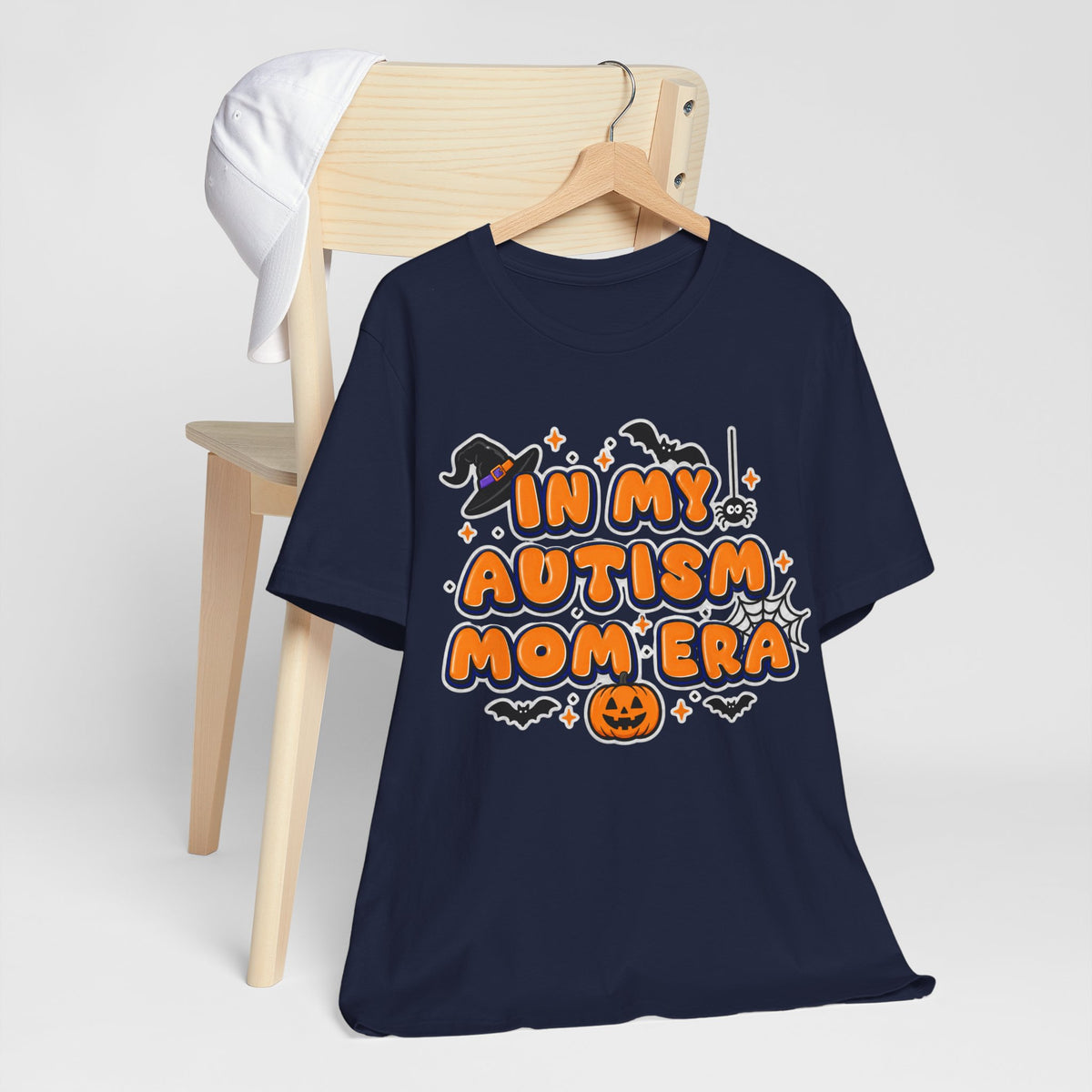 In My Autism Mom Era Tee | Halloween Pumpkin Witch Bat Spiderweb