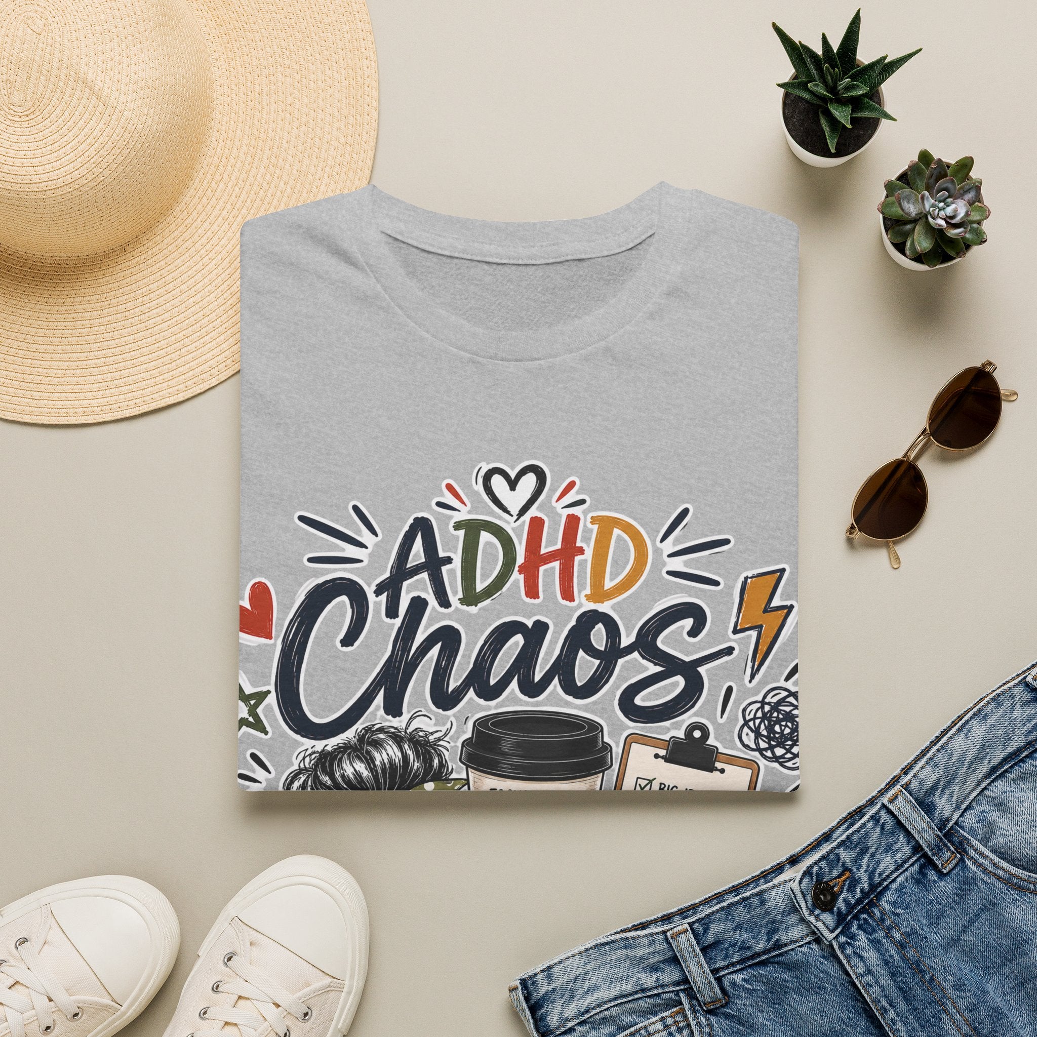 ADHD Chaos Coordinator Shirt | Funny ADHD T-Shirt | ADHD Awareness Graphic Shirt | Mental Health Gift | Coffee & Chaos Apparel