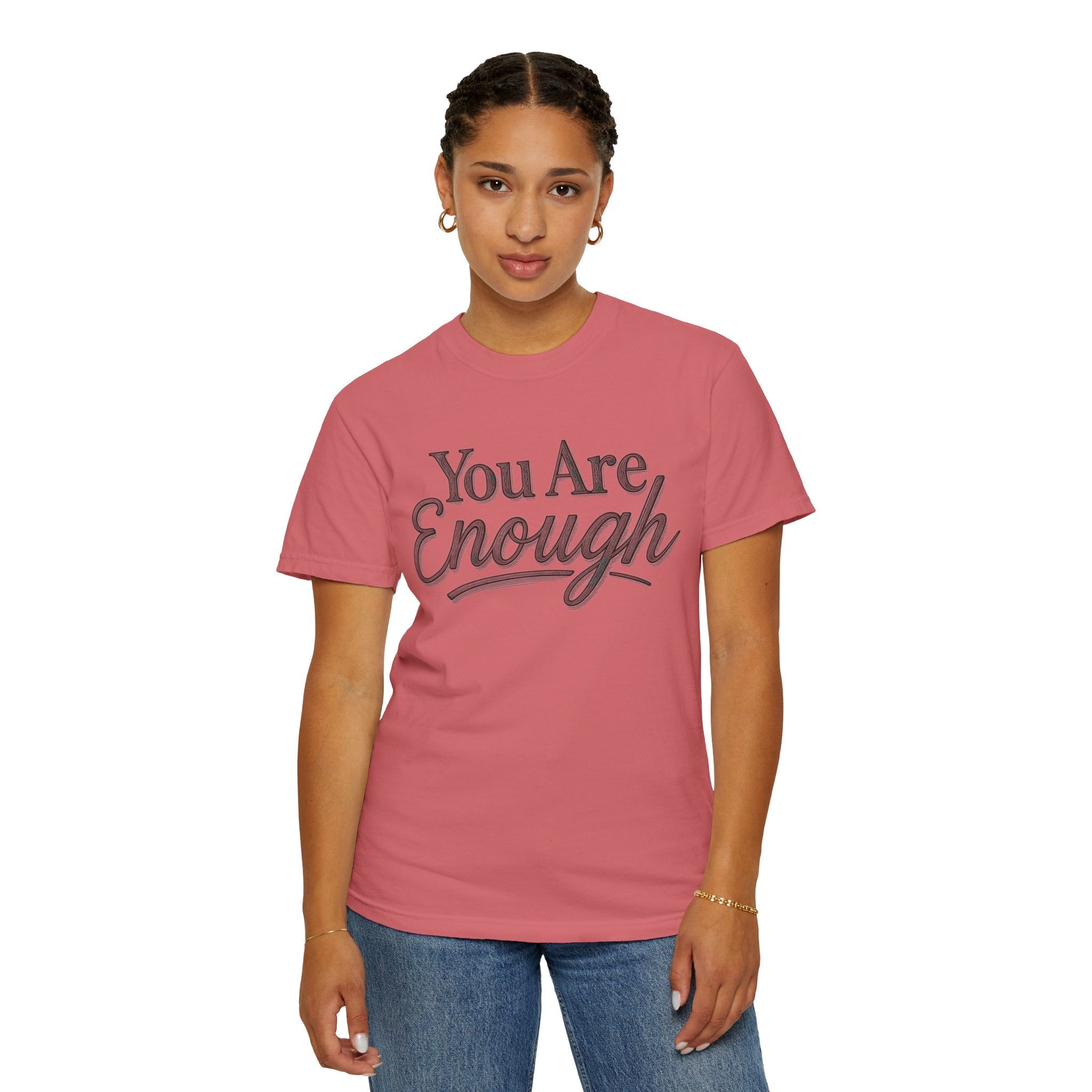 You Are Enough Shirt Inspirational T Shirt Positive Affirmation Tee Mental Health Awareness Shirt Self Love Gift Motivational Apparel
