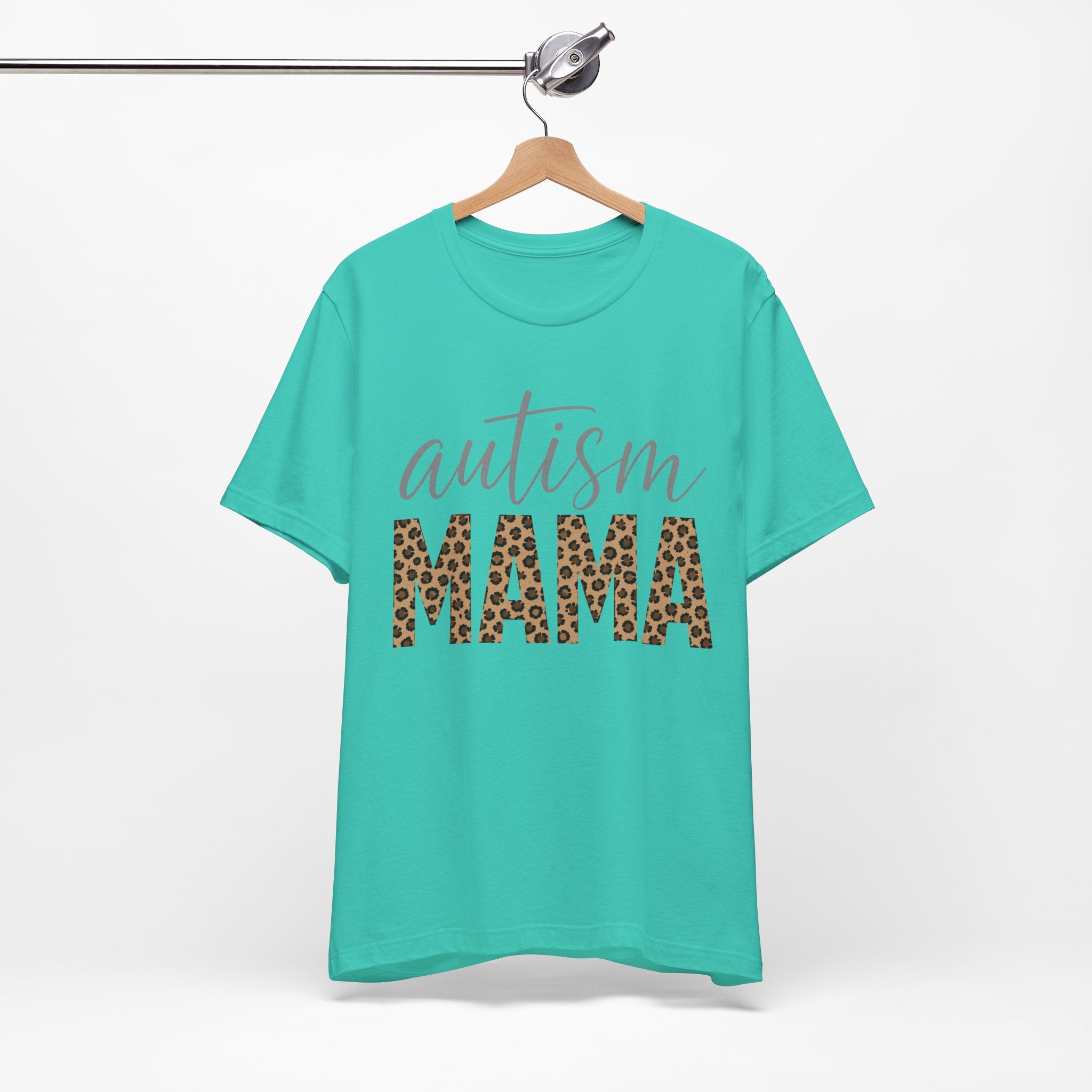 Autism Mama Leopard Print T-Shirt