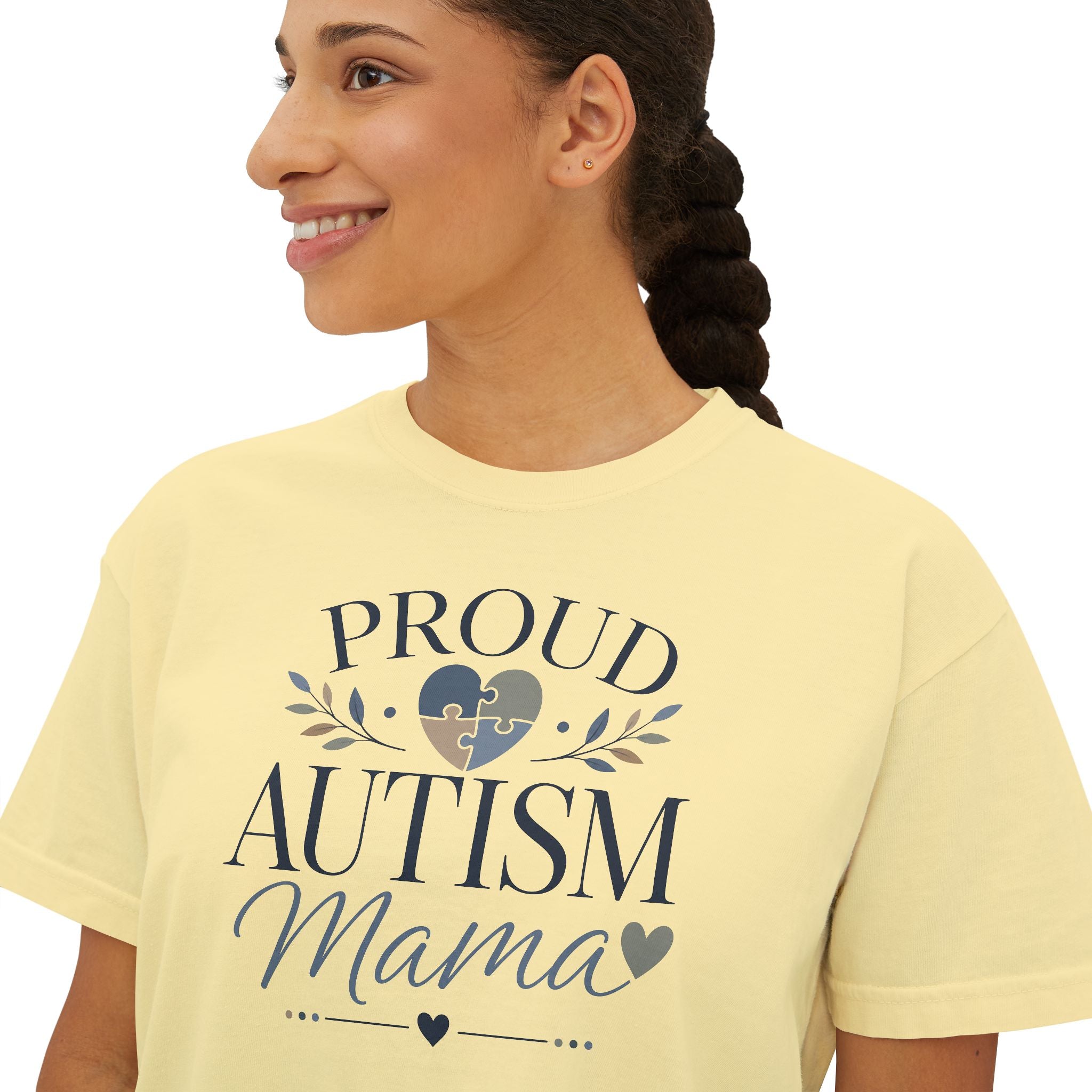 Proud Autism Mama Boxy Tee