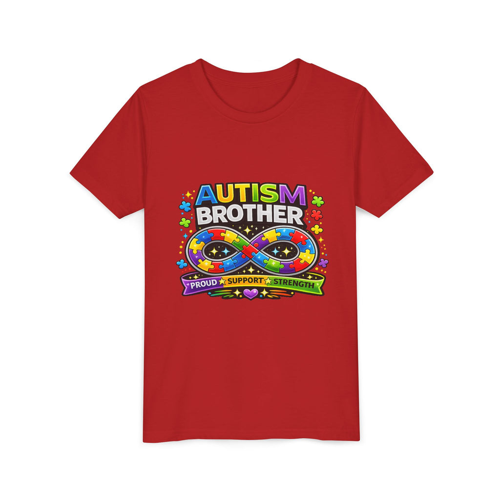 Autism Brother Shirt | Autism Sibling Tee | Infinity Puzzle Shirt | Proud Support Strength | Autism Acceptance Gift for Brother