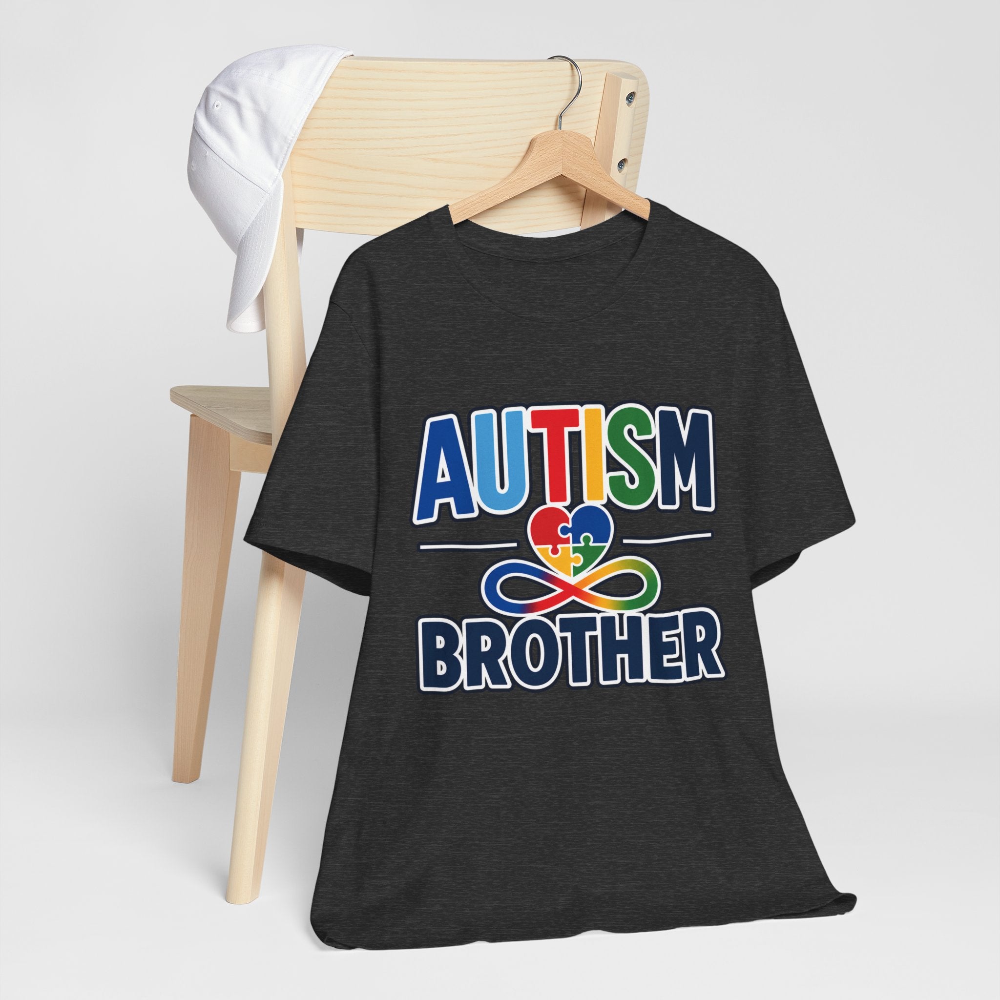 Autism Brother Shirt | Puzzle Heart Infinity T-Shirt | Proud Autism Sibling Tee | Autism Awareness & Acceptance Gift for Brother