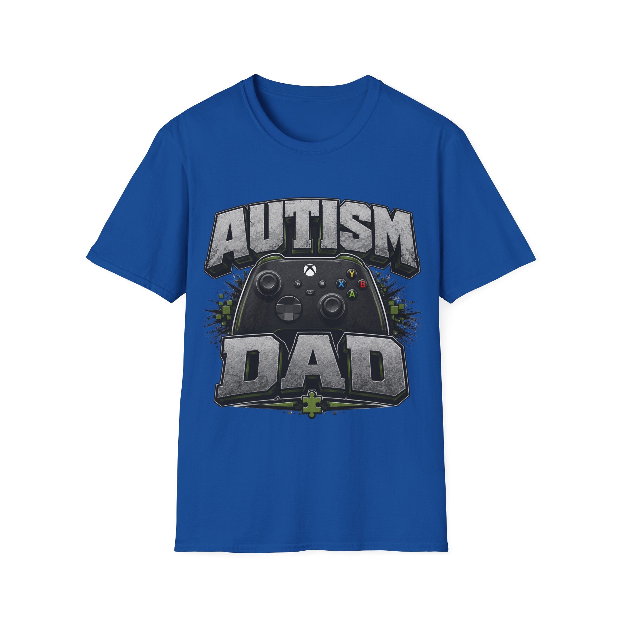 Autism Dad T-Shirt | Video Game Controller Awareness Tee