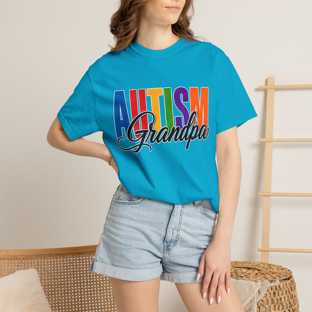 Autism Grandpa Shirt Proud Autism Grandpa T Shirt Autism Awareness Autism Acceptance Gift Puzzle Heart Special Needs Grandpa Tee