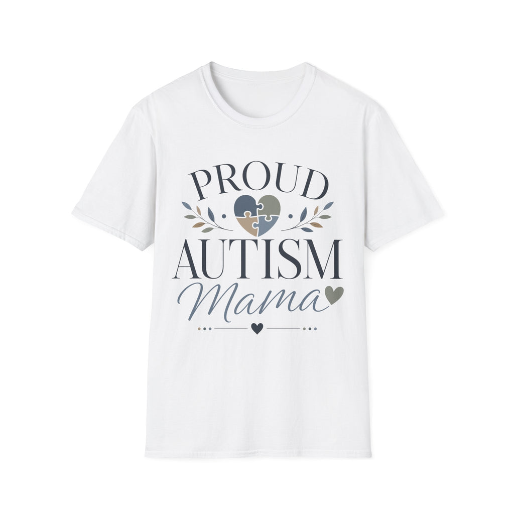 Proud Autism Mama T-Shirt | Puzzle Heart Awareness Tee | Special Needs