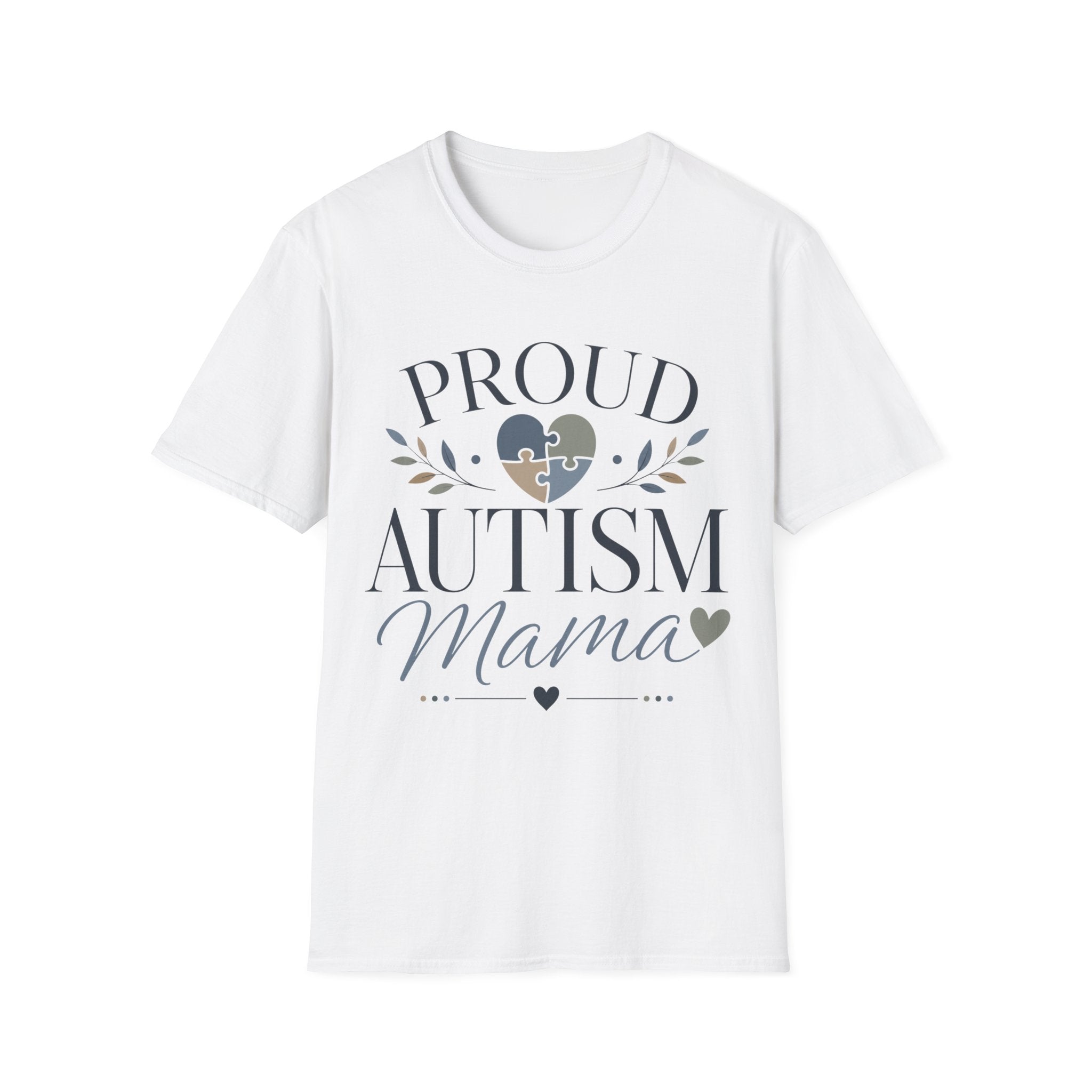 Proud Autism Mama T-Shirt | Puzzle Heart Awareness Tee | Special Needs