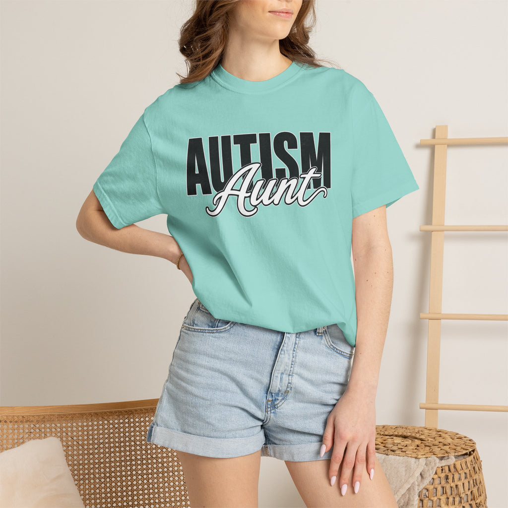 Autism Aunt Shirt Proud Autism Aunt T Shirt Autism Awareness Autism Acceptance Gift Puzzle Heart Special Needs Family Tee