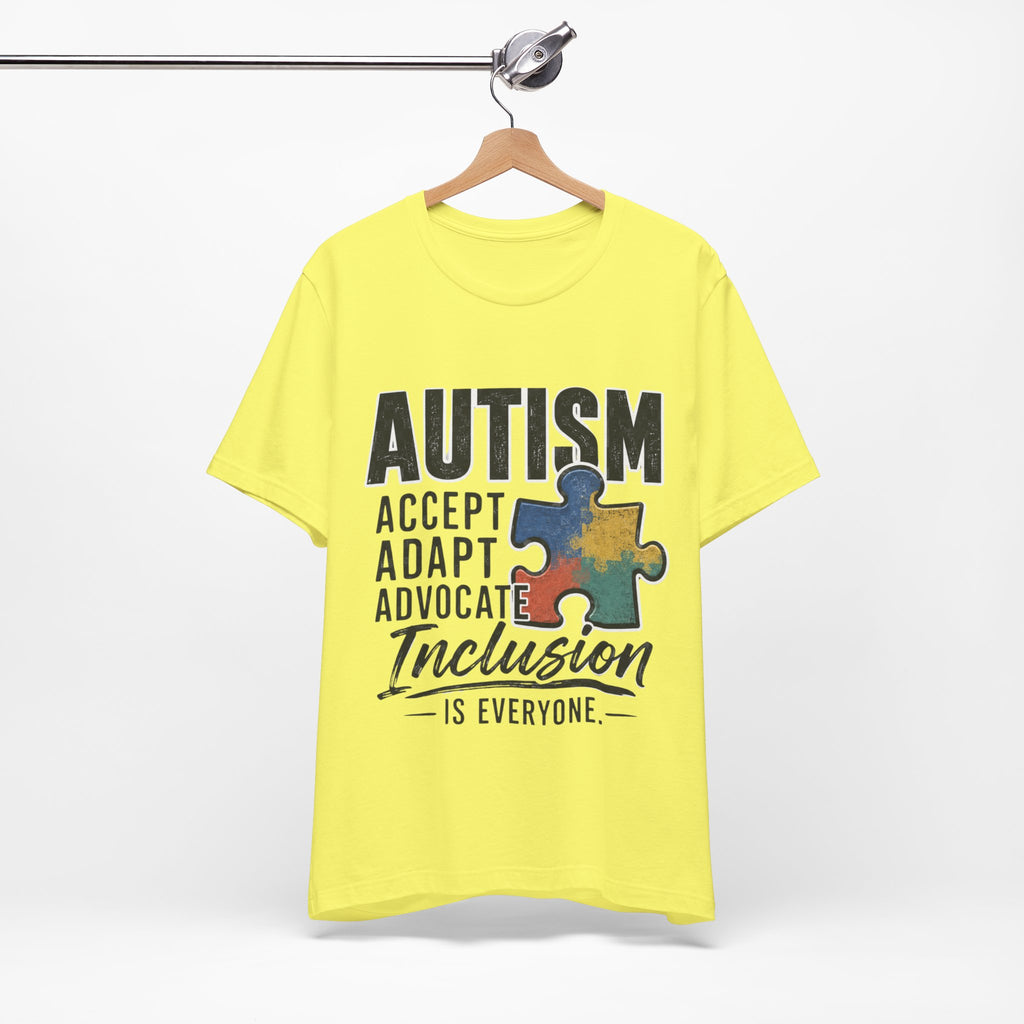 Autism Acceptance Shirt Inclusion Advocate T Shirt Puzzle Piece Tee Neurodiversity Awareness Special Needs Support Unisex Gift