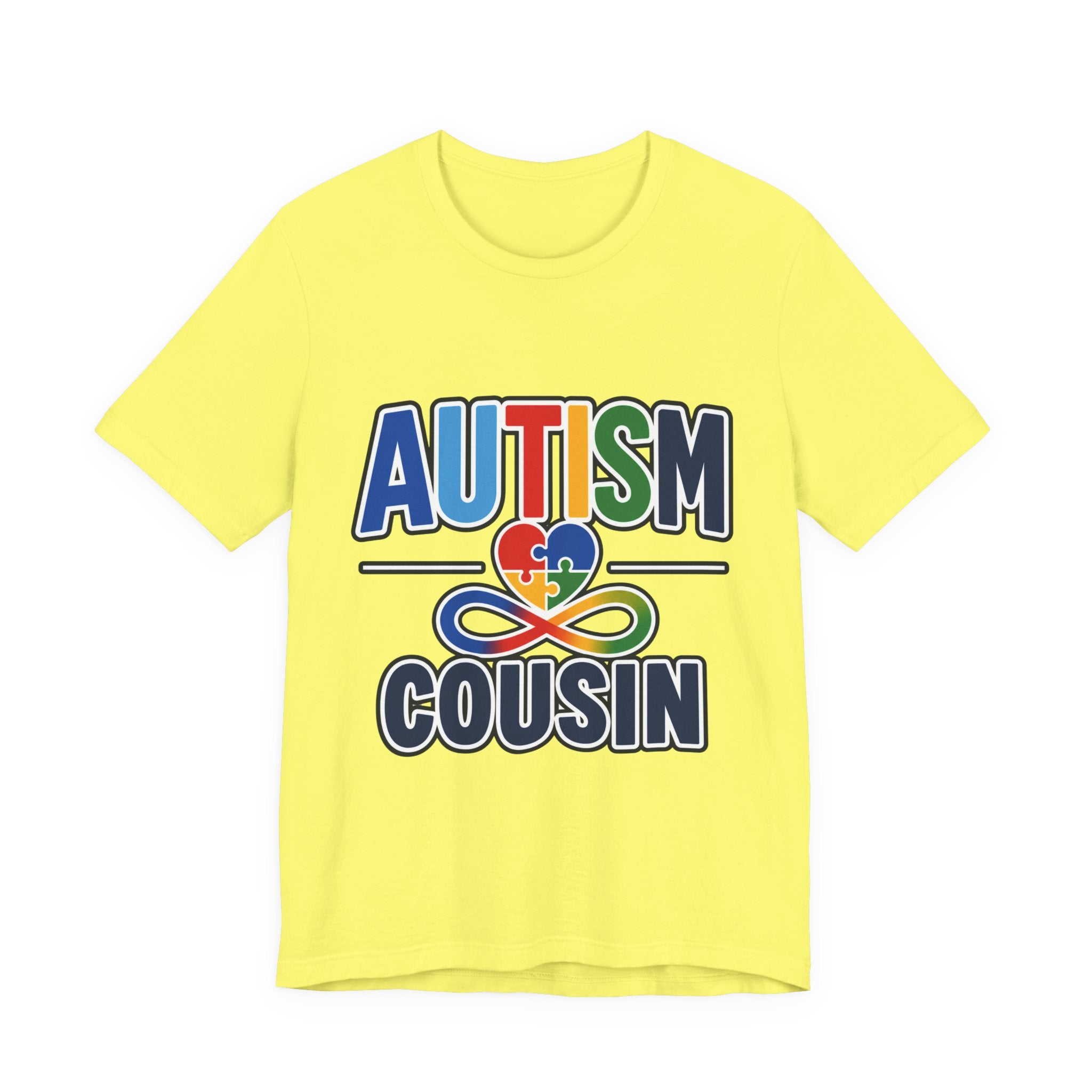 Autism Cousin Shirt | Proud Autism Cousin T-Shirt | Puzzle Heart Infinity Design | Autism Awareness & Acceptance Gift | Special Needs Family Apparel Tee