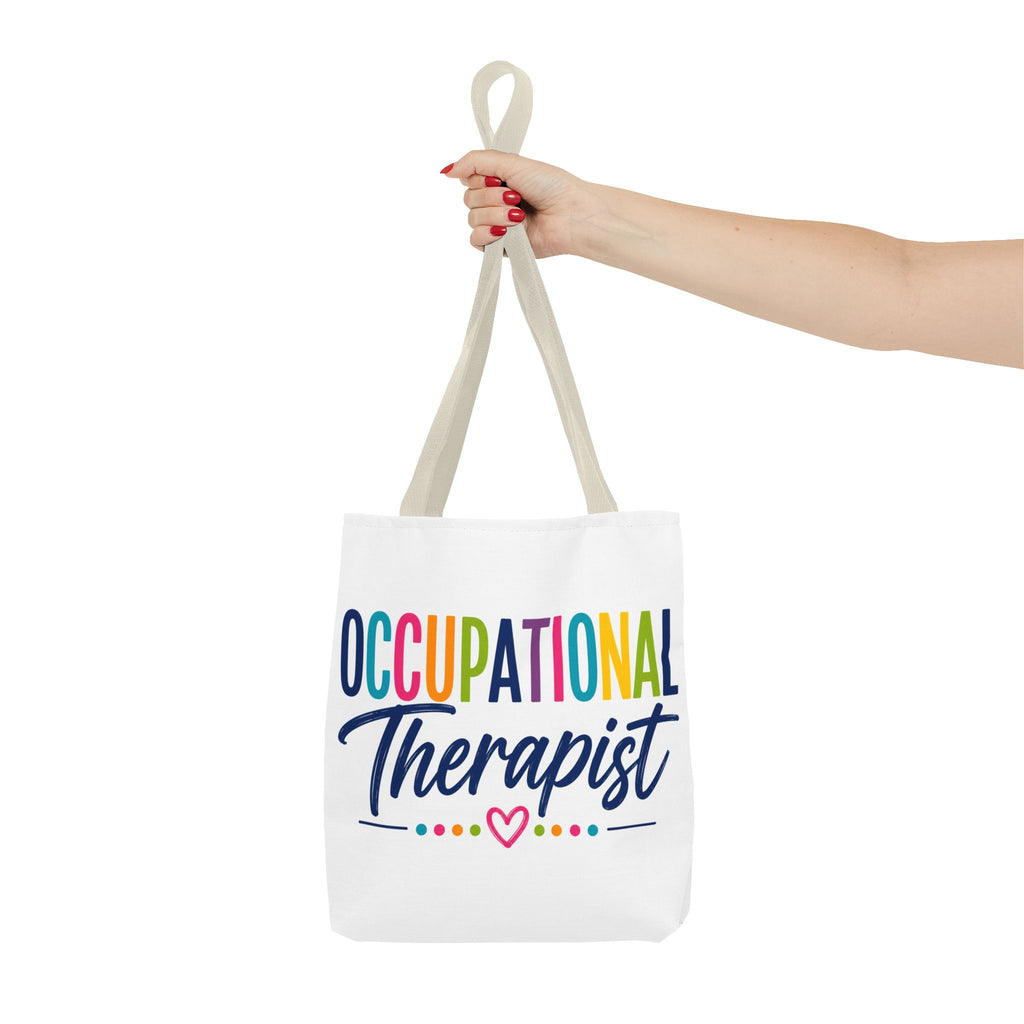 Occupational Therapist Tote Bag | Rainbow Script Healthcare Professional