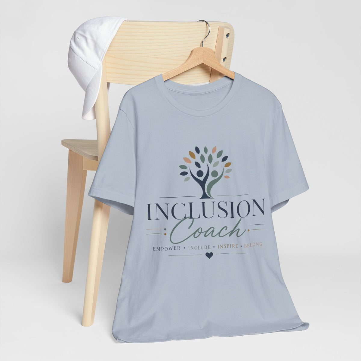 Inclusion Coach T-Shirt | Tree Logo, Empower Inclusivity, Diversity