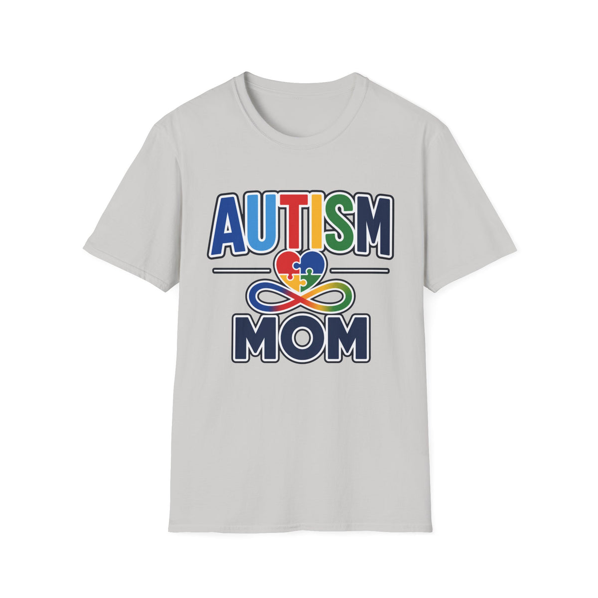 Autism Mom Heart Puzzle Infinity Shirt, Autism Awareness T-Shirt, Autism Acceptance Mom Gift, Neurodiversity Family Apparel