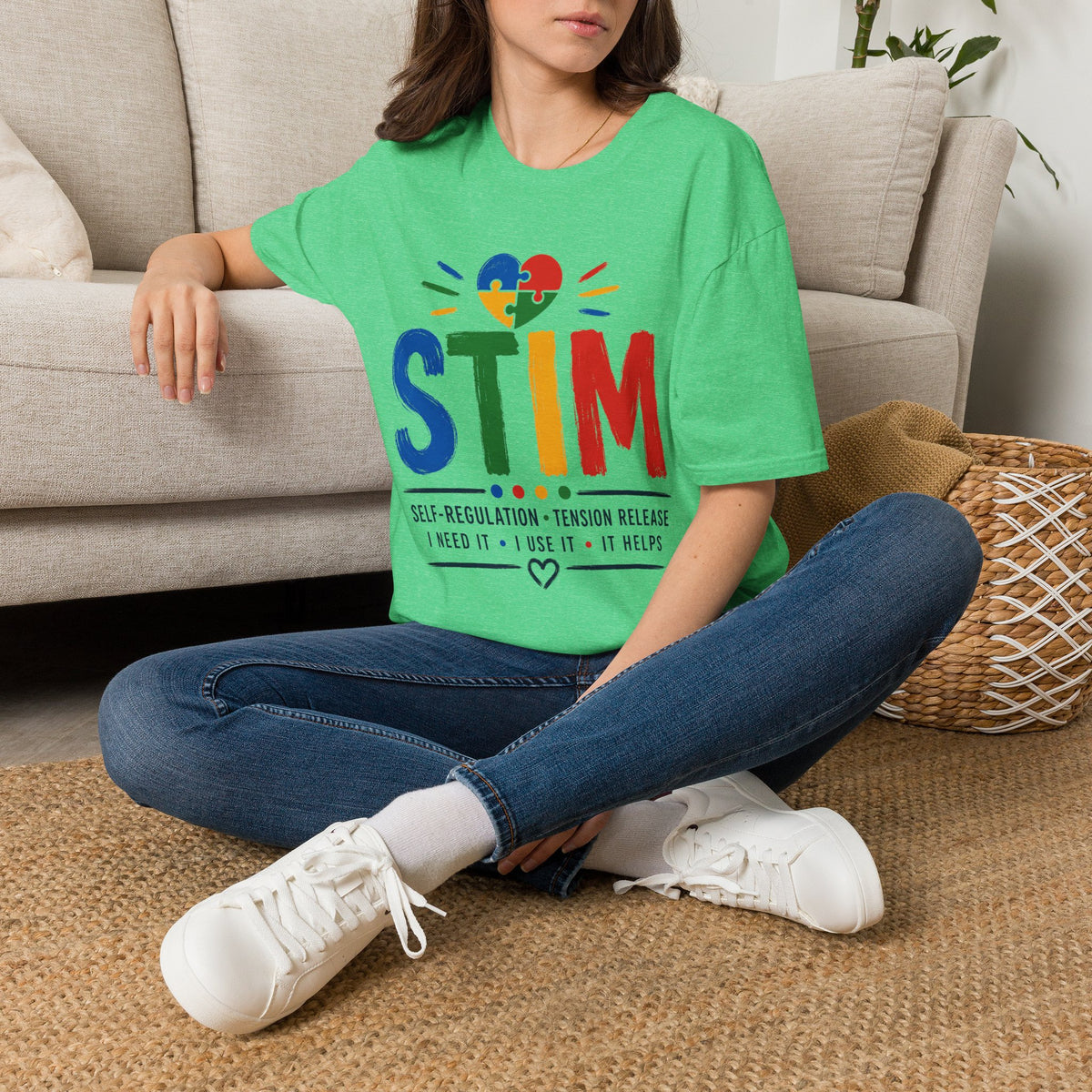 Autism Sensory Shirt | STIM Puzzle Heart Autism Awareness Shirt, Sensory Regulation Support Gift