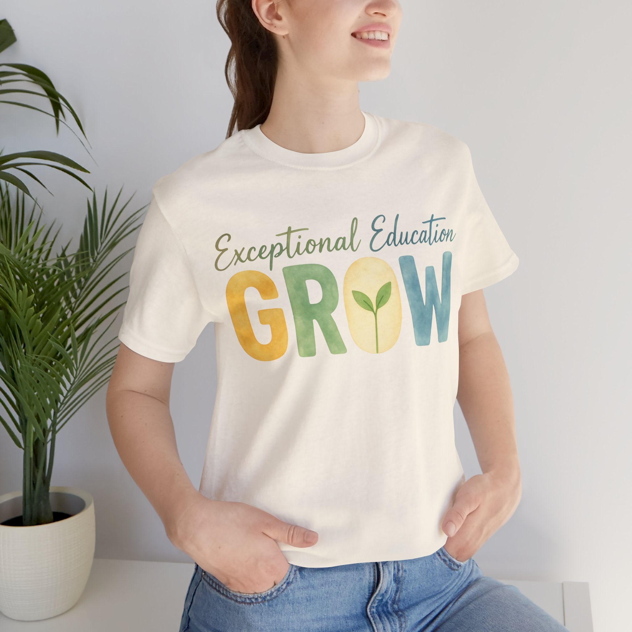 Exceptional Education Teacher Shirt GROW Special Education T Shirt SPED Teacher Gift Inclusive Classroom Autism Teacher Tee
