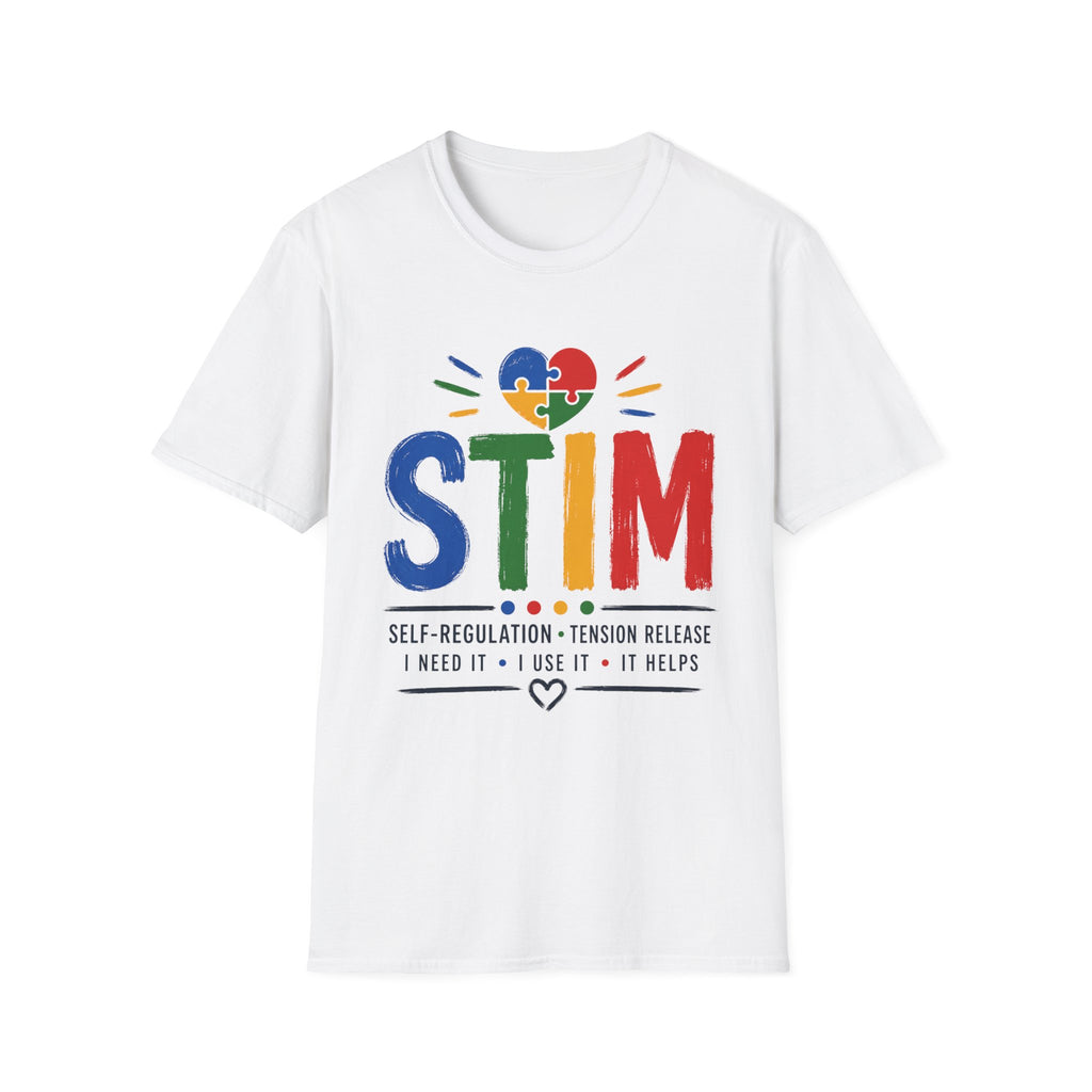 Autism Sensory Shirt | STIM Puzzle Heart Autism Awareness Shirt, Sensory Regulation Support Gift