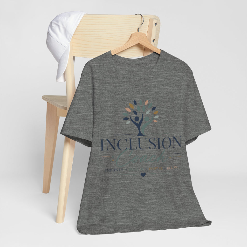 Inclusion Coach T-Shirt | Tree Logo, Empower Inclusivity, Diversity