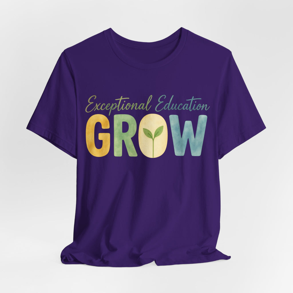 Exceptional Education Teacher Shirt GROW Special Education T Shirt SPED Teacher Gift Inclusive Classroom Autism Teacher Tee
