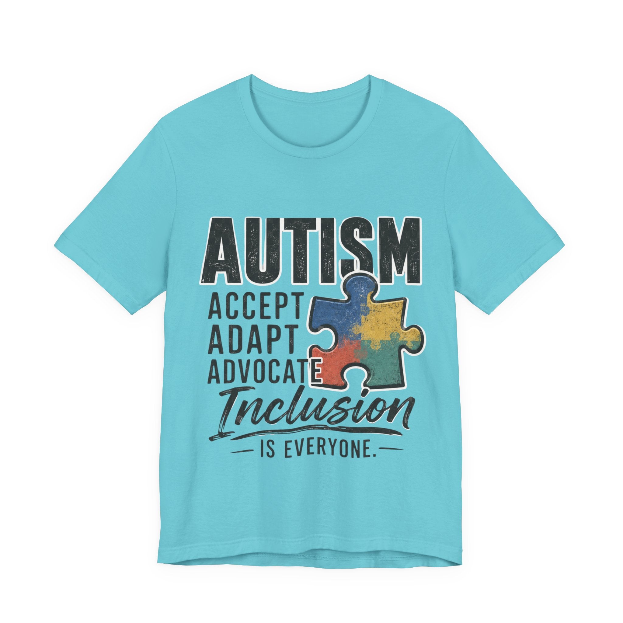 Autism Acceptance Shirt Inclusion Advocate T Shirt Puzzle Piece Tee Neurodiversity Awareness Special Needs Support Unisex Gift