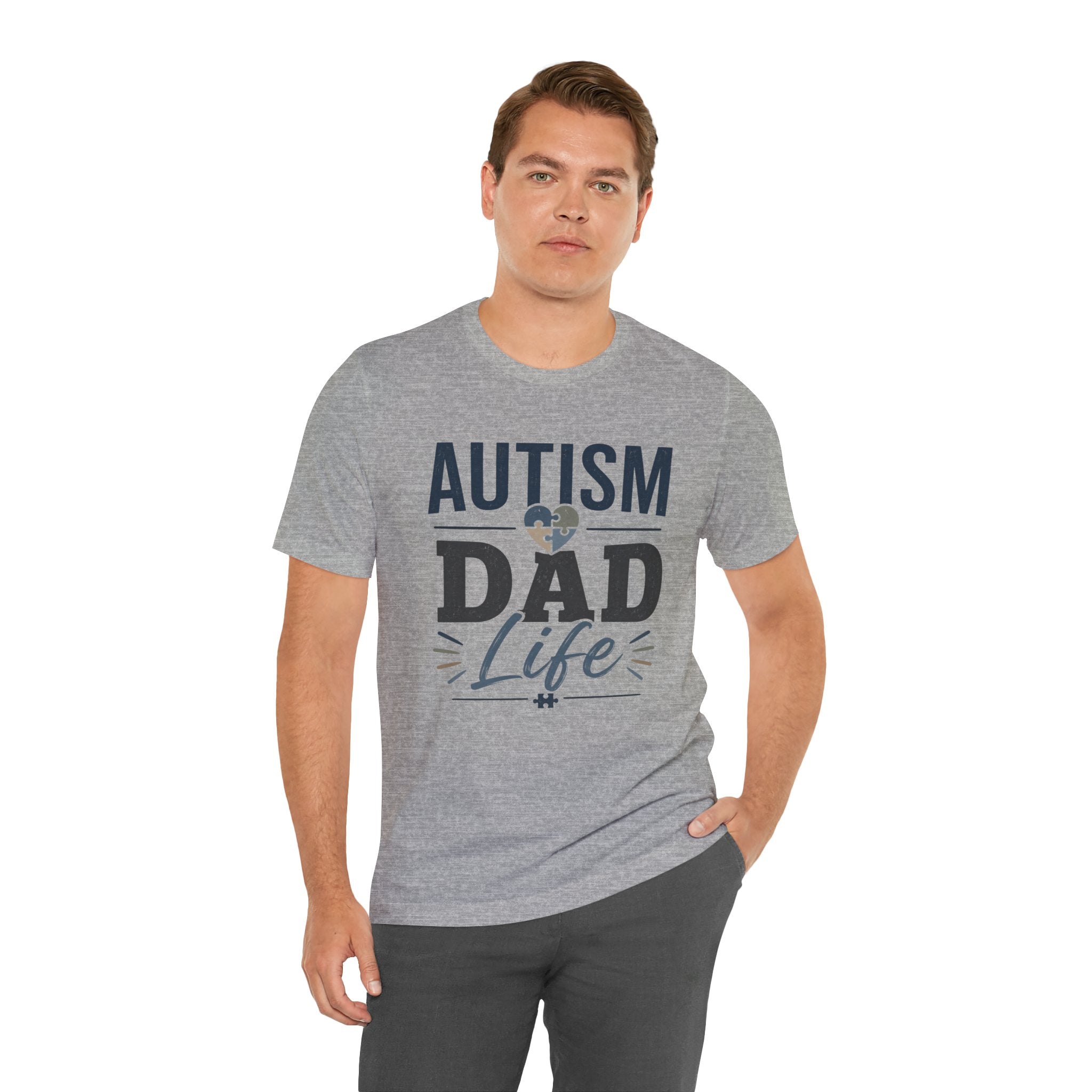 Autism Dad Life Shirt Autism Dad T Shirt Proud Autism Father Gift Autism Awareness Shirt Special Needs Dad Tee Puzzle Heart Design