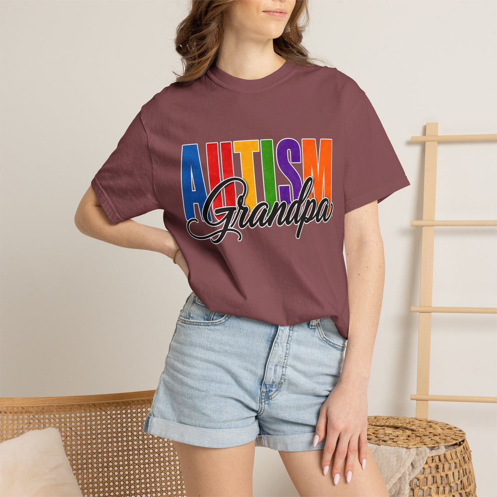 Autism Grandpa Shirt Proud Autism Grandpa T Shirt Autism Awareness Autism Acceptance Gift Puzzle Heart Special Needs Grandpa Tee