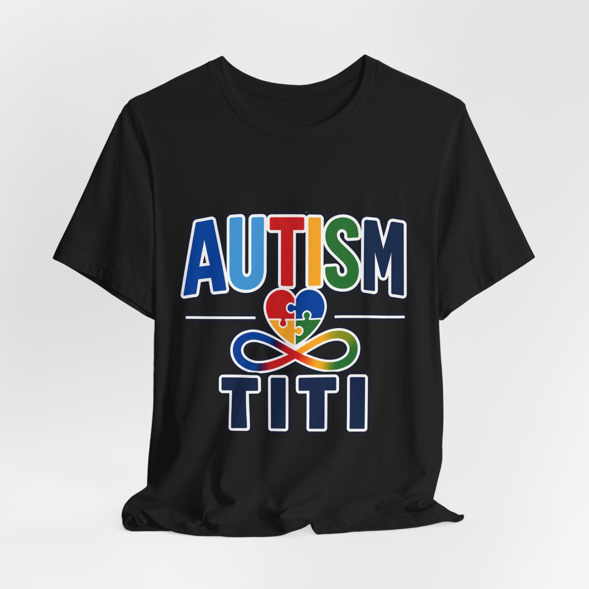 Autism Titi Shirt | Proud Autism Aunt T-Shirt | Spanish Tía Puzzle Heart Infinity Design | Autism Awareness & Acceptance Gift