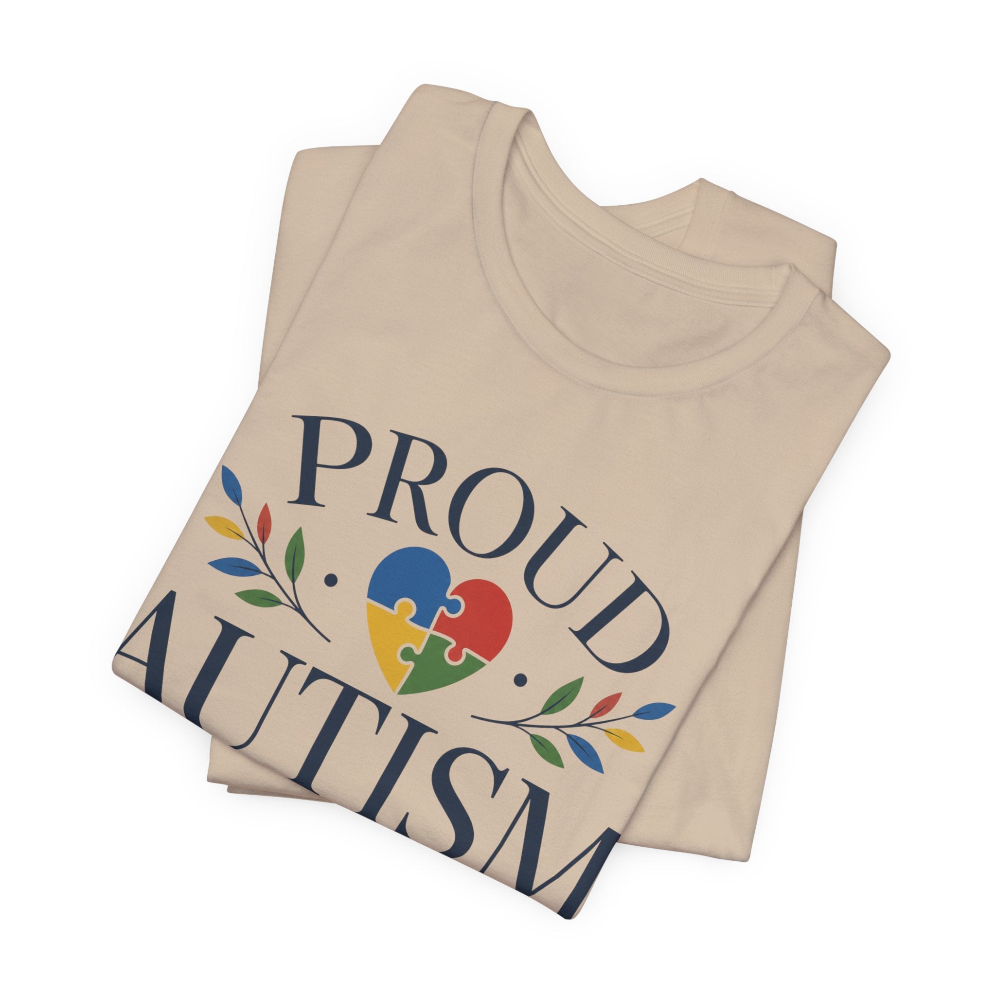Proud Autism Mama T-Shirt | Puzzle Heart Mom Tee