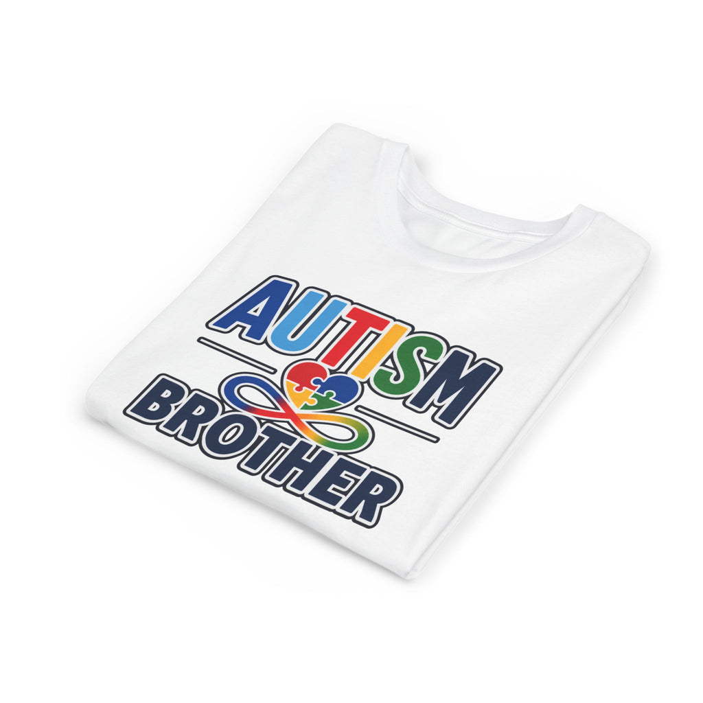 Autism Brother Youth Tee | Puzzle Heart Infinity Awareness Shirt