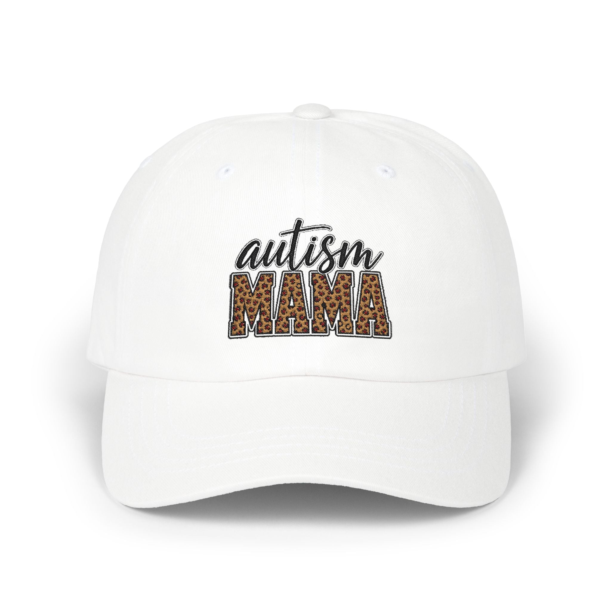 Autism Mama leopard print embroidery Dad Cap | Autism Awareness hat