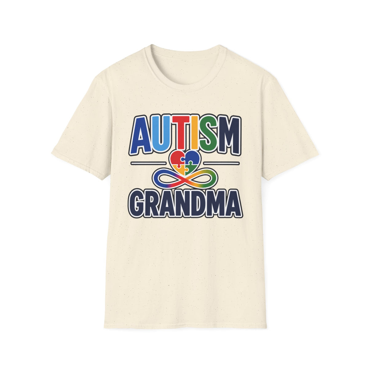 Autism Grandma Heart Puzzle Infinity Shirt, Autism Awareness T-Shirt, Autism Acceptance Grandma Gift, Neurodiversity Family Apparel