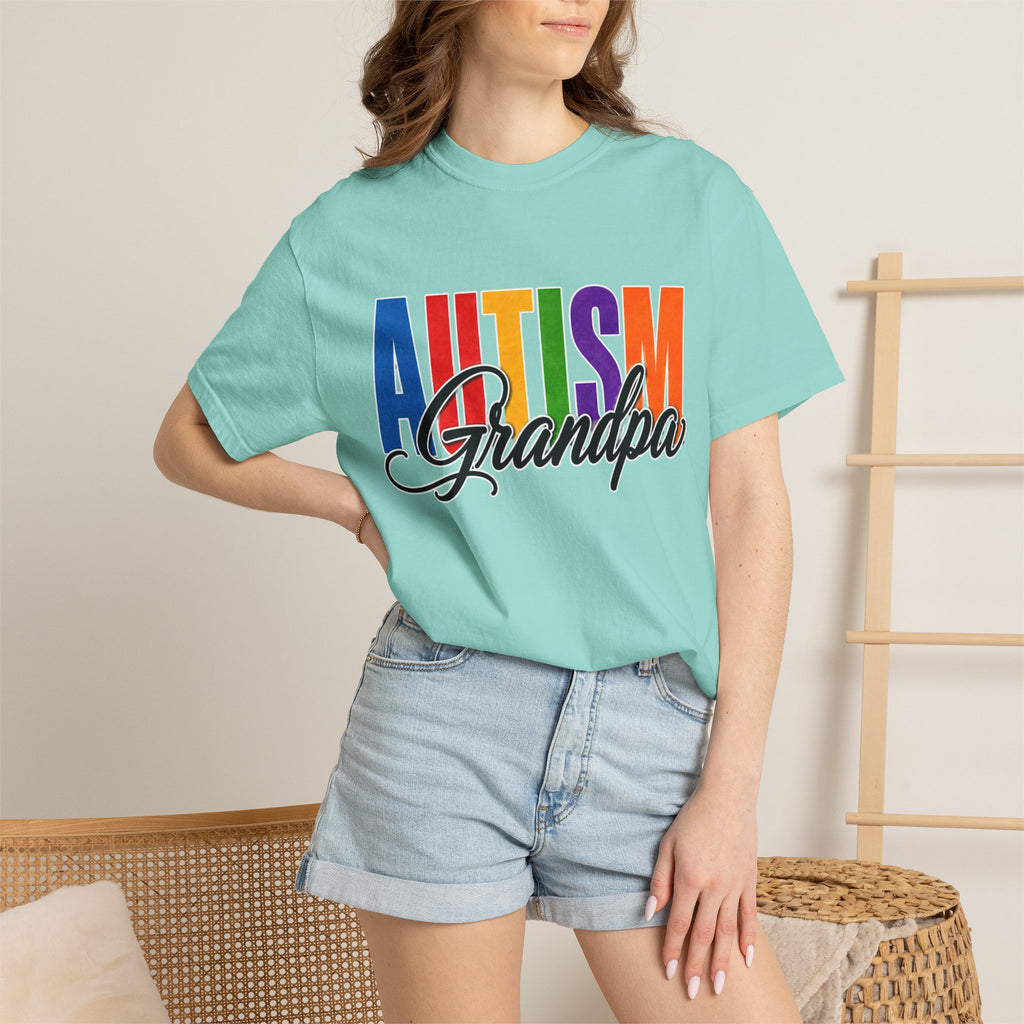 Autism Grandpa Shirt Proud Autism Grandpa T Shirt Autism Awareness Autism Acceptance Gift Puzzle Heart Special Needs Grandpa Tee