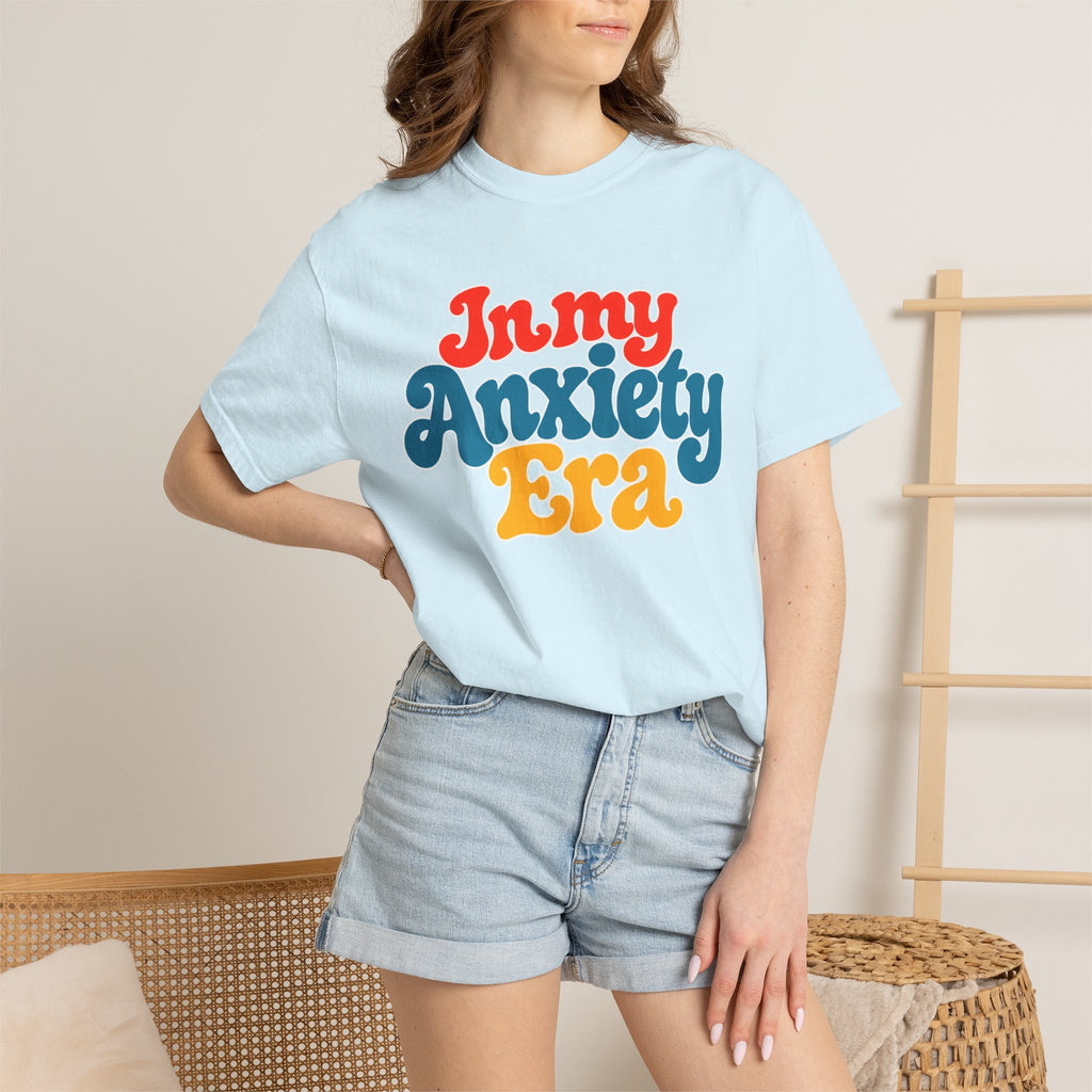 I Am In My Anxiety Era Shirt Anxiety Awareness T Shirt Mental Health Tee Cute Pastel Graphic Shirt Self Care Gift Unisex Apparel