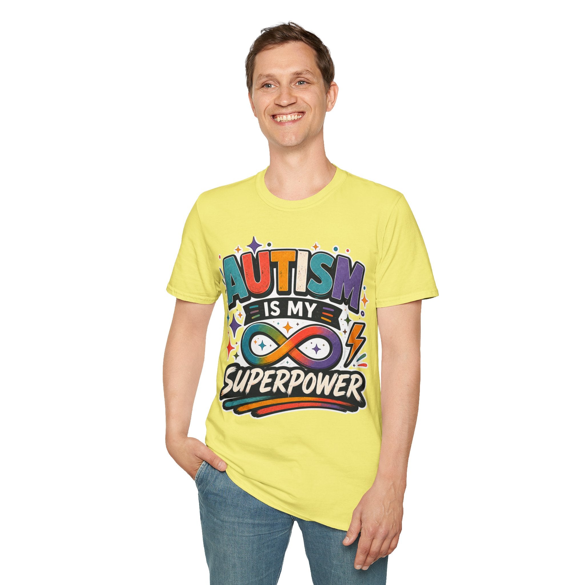 Autism Is My Superpower Shirt Autism Awareness T Shirt Autism Acceptance Tee Infinity Heart Puzzle Design Neurodiversity Gift Unisex