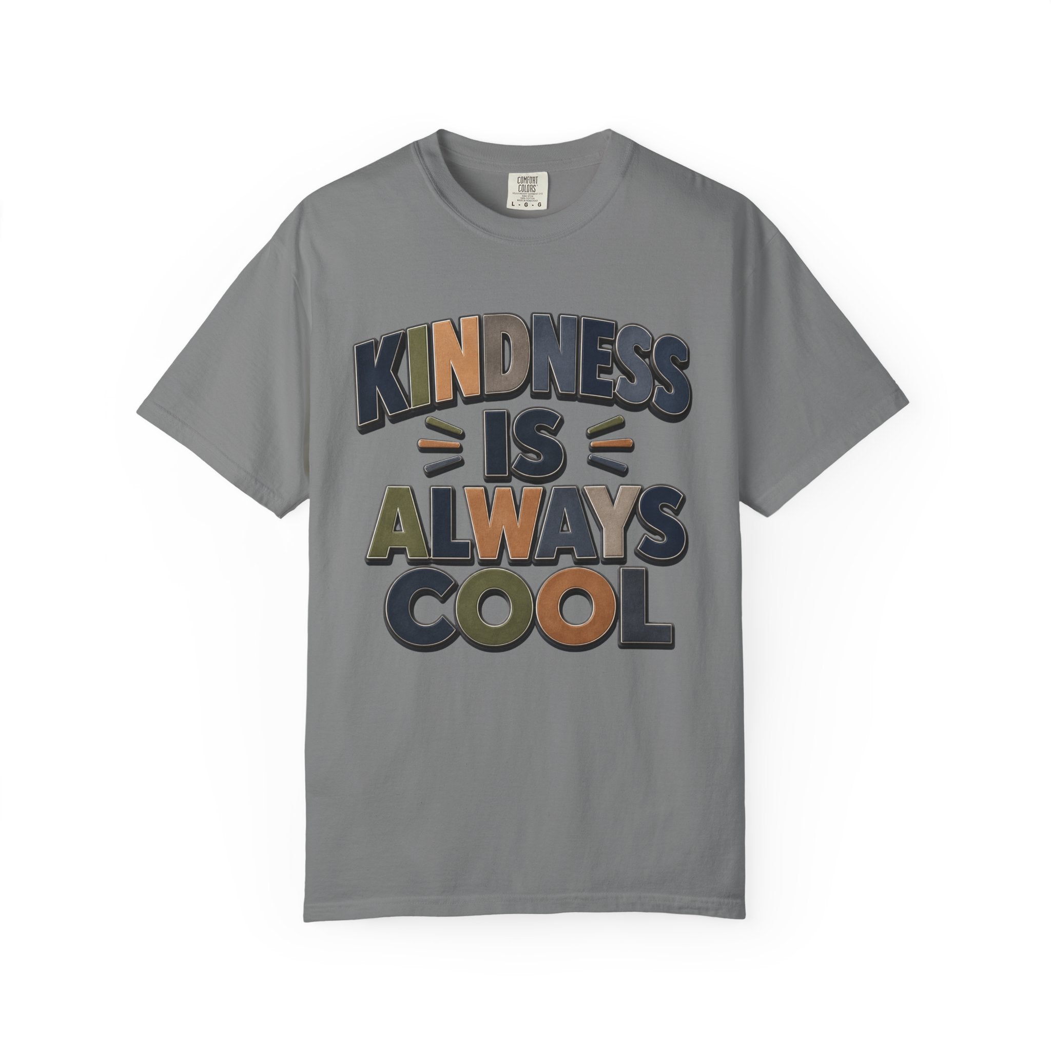 Kindness Is Always Cool T-Shirt | Retro Bold Lettering, Positive Message