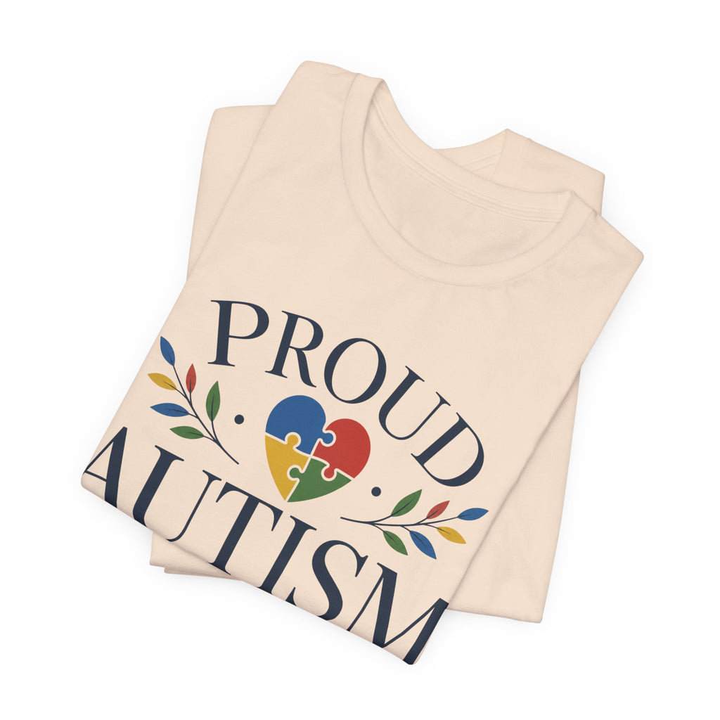 Proud Autism Mama T-Shirt | Puzzle Heart Mom Tee