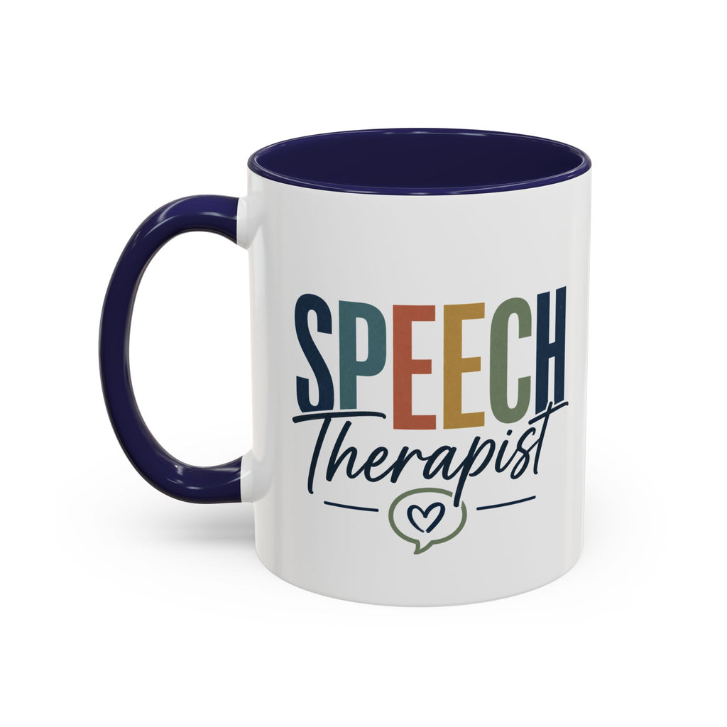 Speech Therapist Coffee Mug | Colorful Lettering Accent Mug