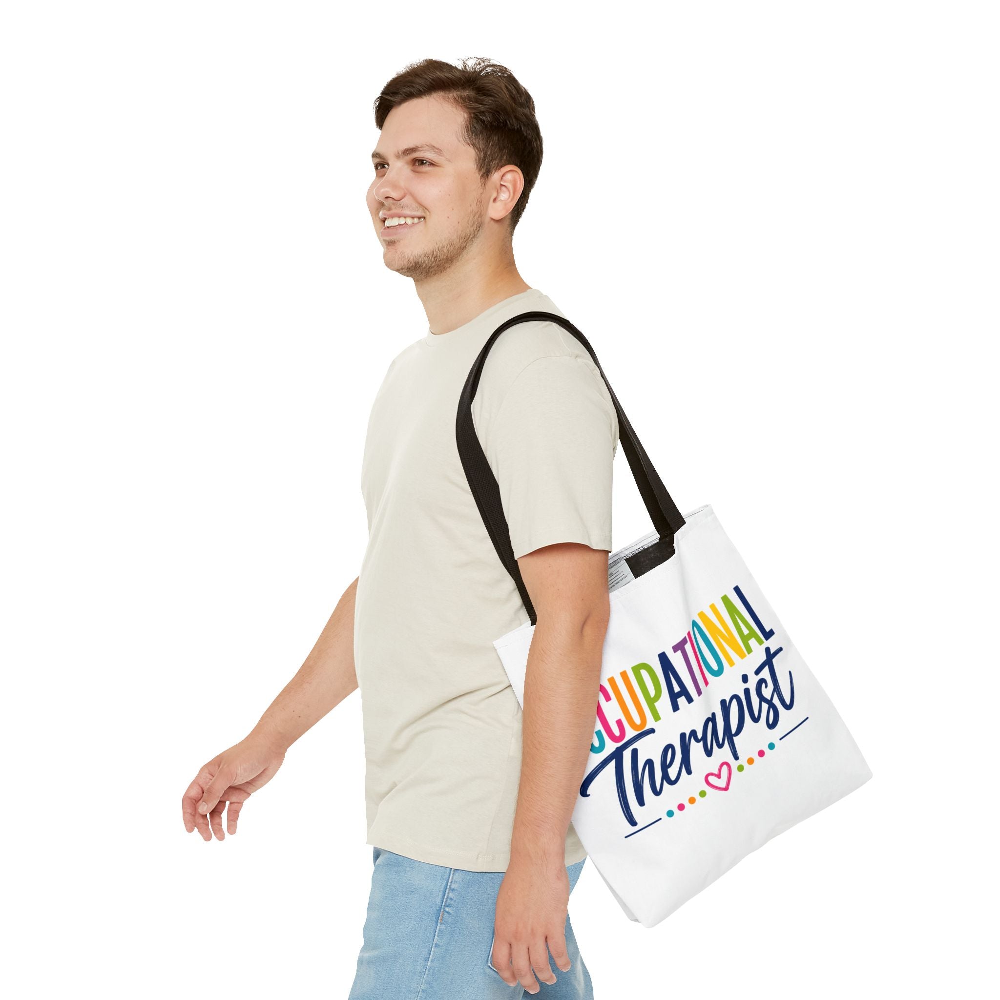 Occupational Therapist Tote Bag | Rainbow Script Healthcare Professional