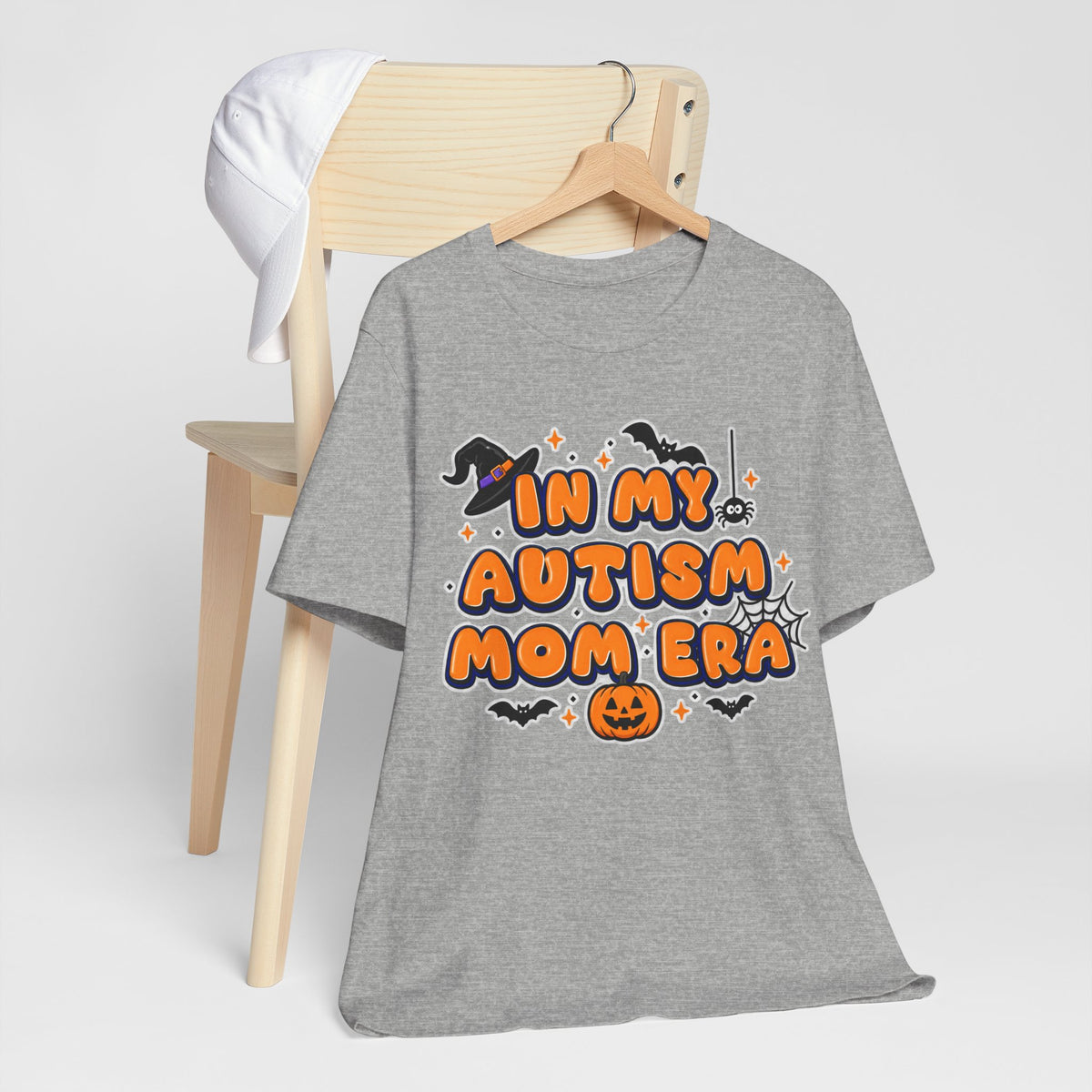 In My Autism Mom Era Tee | Halloween Pumpkin Witch Bat Spiderweb
