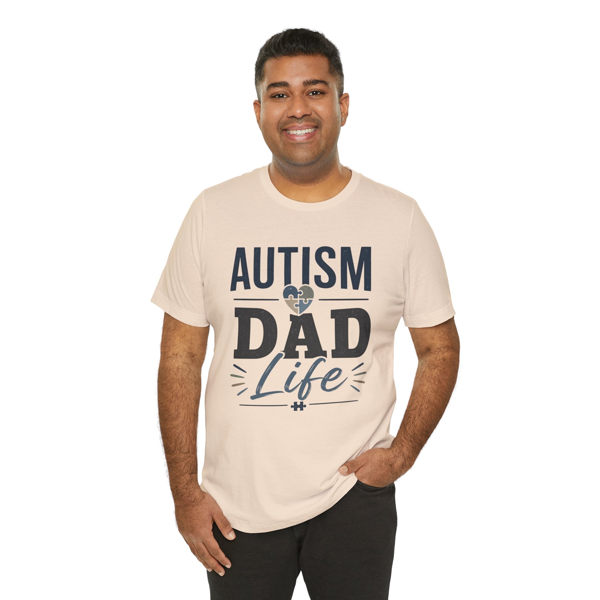 Autism Dad Life Shirt Autism Dad T Shirt Proud Autism Father Gift Autism Awareness Shirt Special Needs Dad Tee Puzzle Heart Design