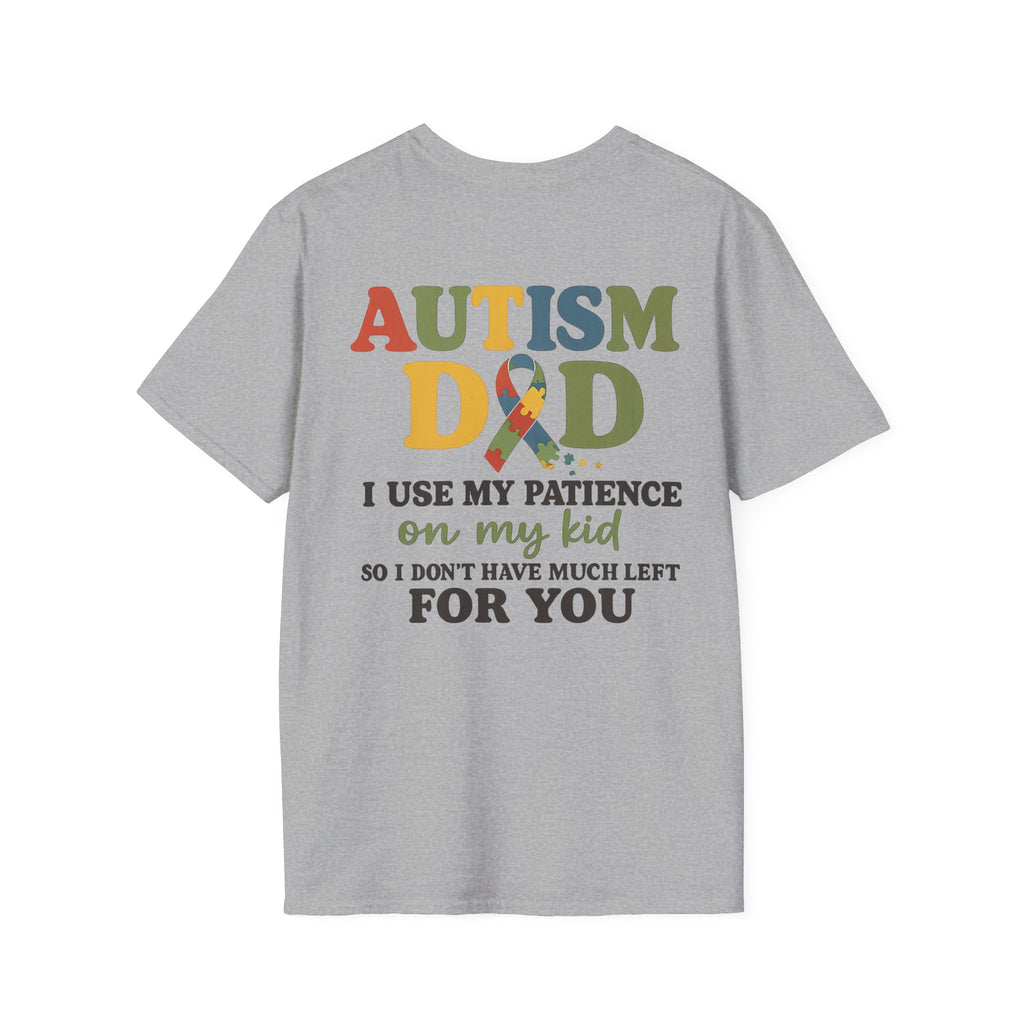 Autism Dad T-Shirt | Rainbow Puzzle Support Tee