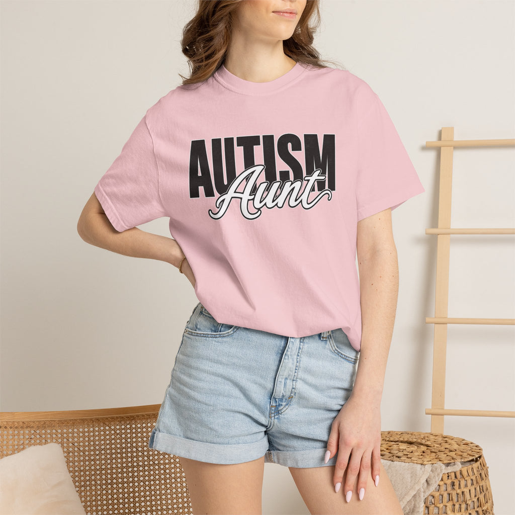 Autism Aunt Shirt Proud Autism Aunt T Shirt Autism Awareness Autism Acceptance Gift Puzzle Heart Special Needs Family Tee