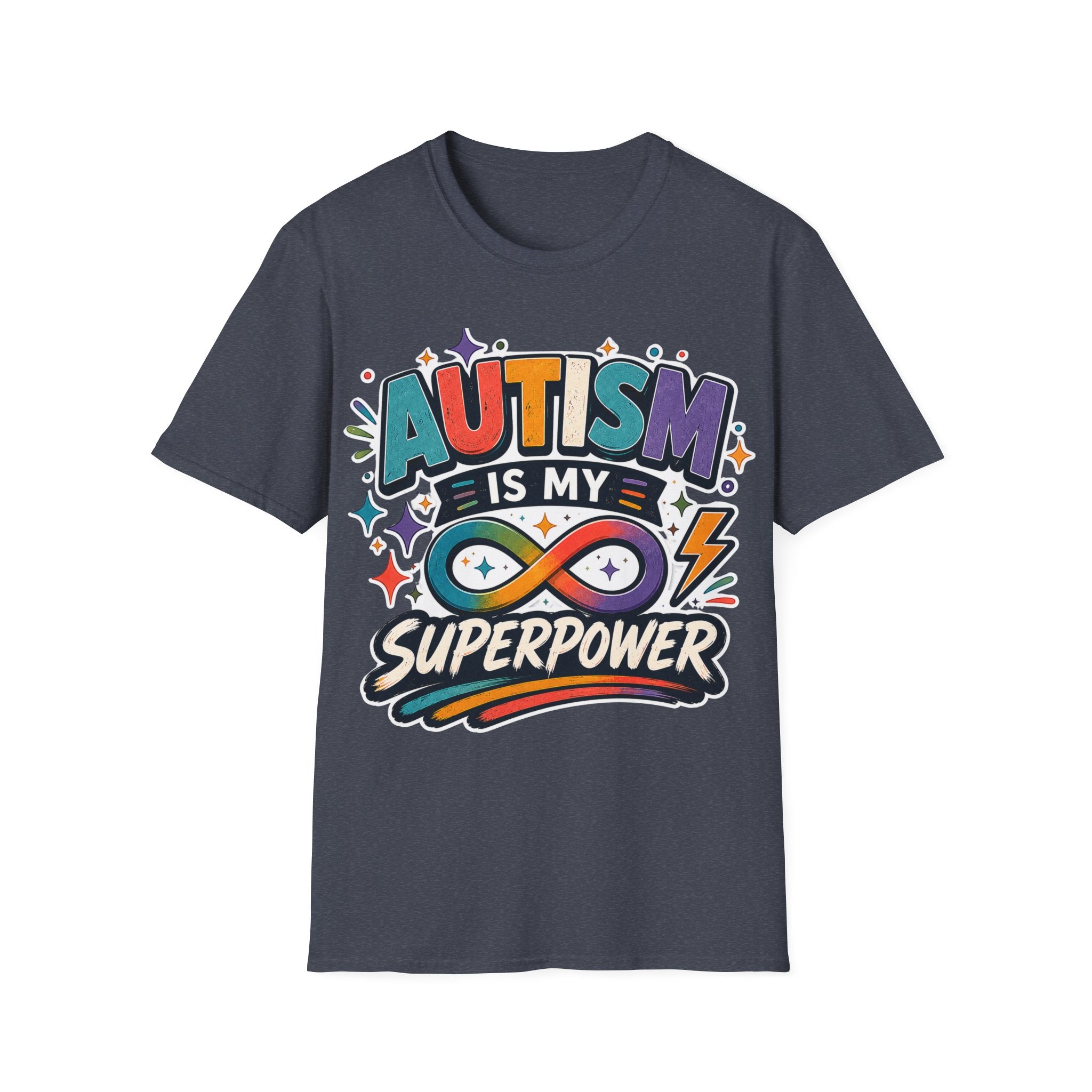 Autism Is My Superpower Shirt Autism Awareness T Shirt Autism Acceptance Tee Infinity Heart Puzzle Design Neurodiversity Gift Unisex