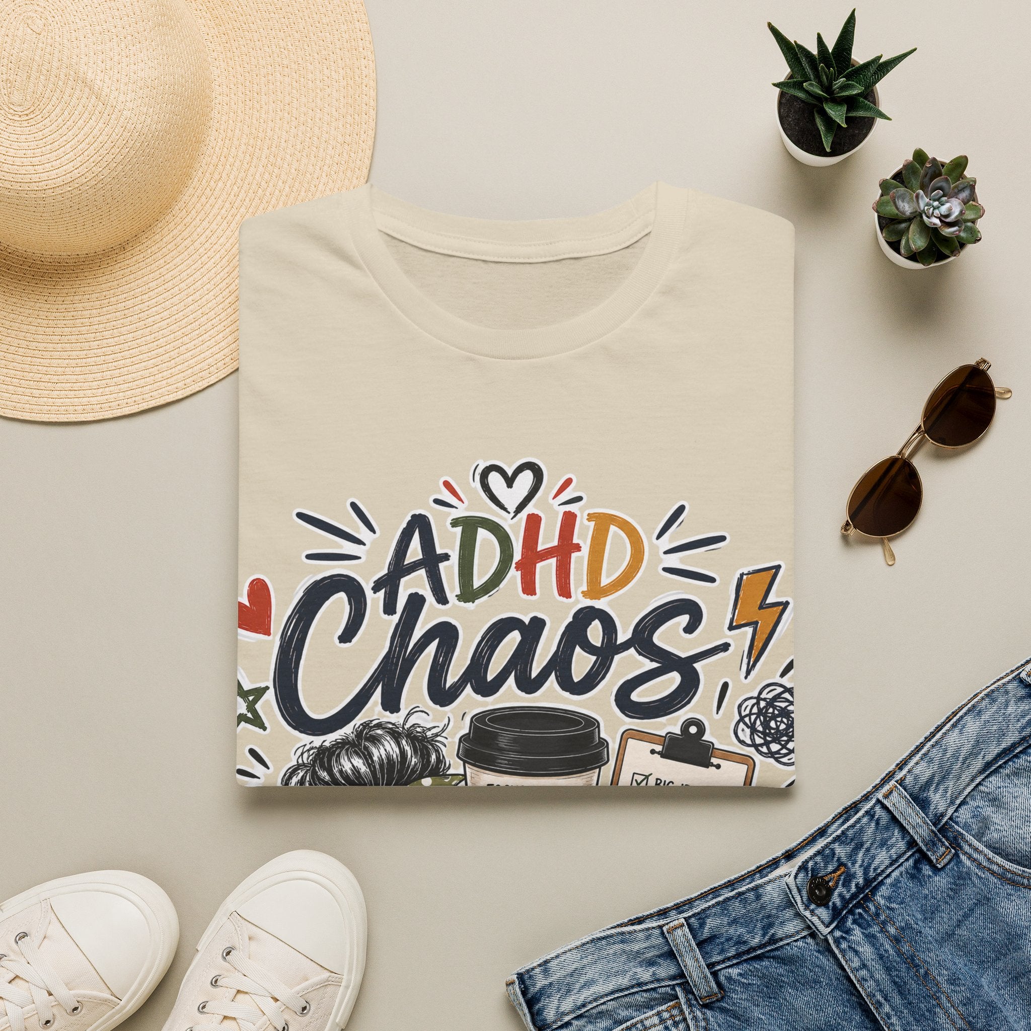 ADHD Chaos Coordinator Shirt | Funny ADHD T-Shirt | ADHD Awareness Graphic Shirt | Mental Health Gift | Coffee & Chaos Apparel